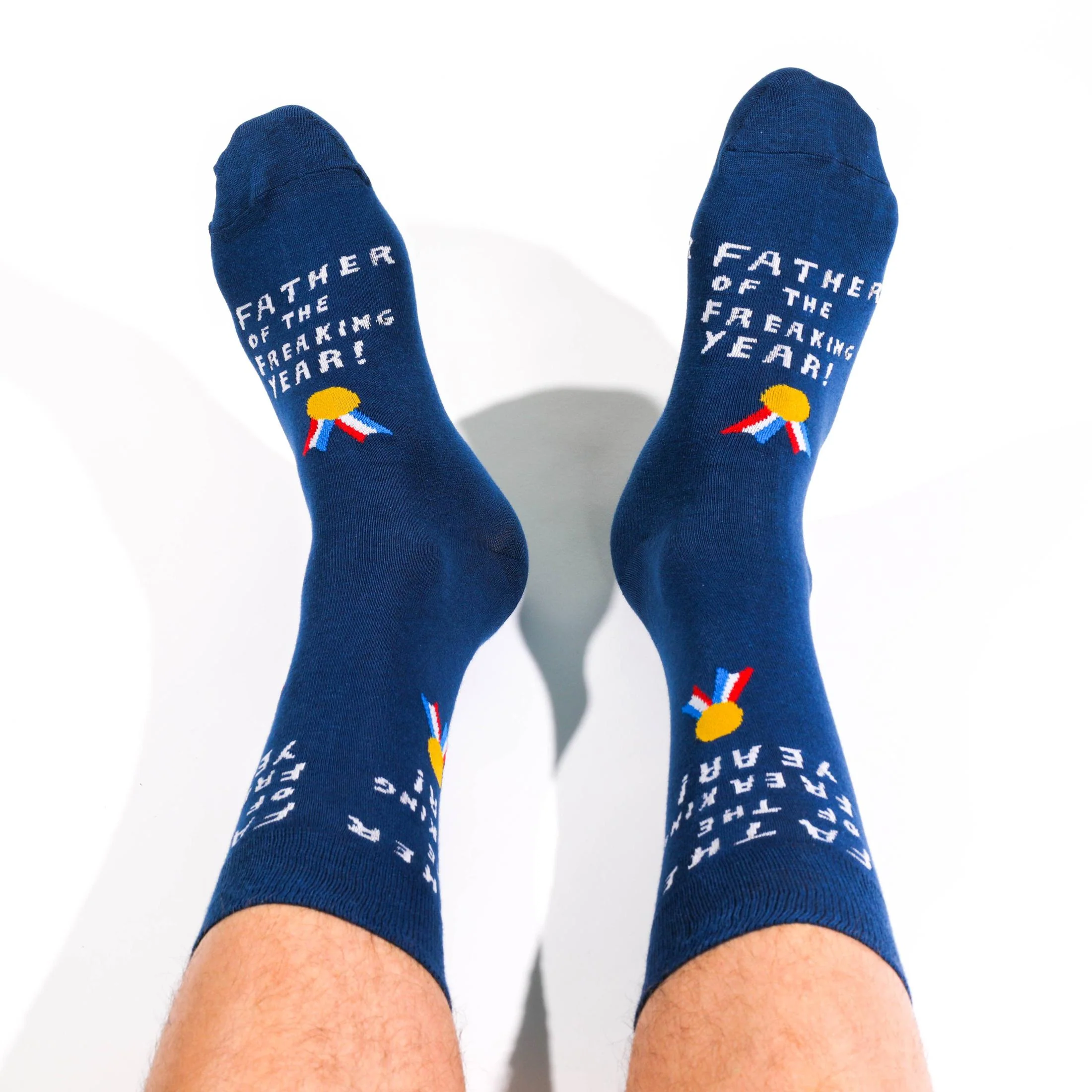 Father of the Freaking Year Men's Crew Socks | Father's Day Gift - Image 2