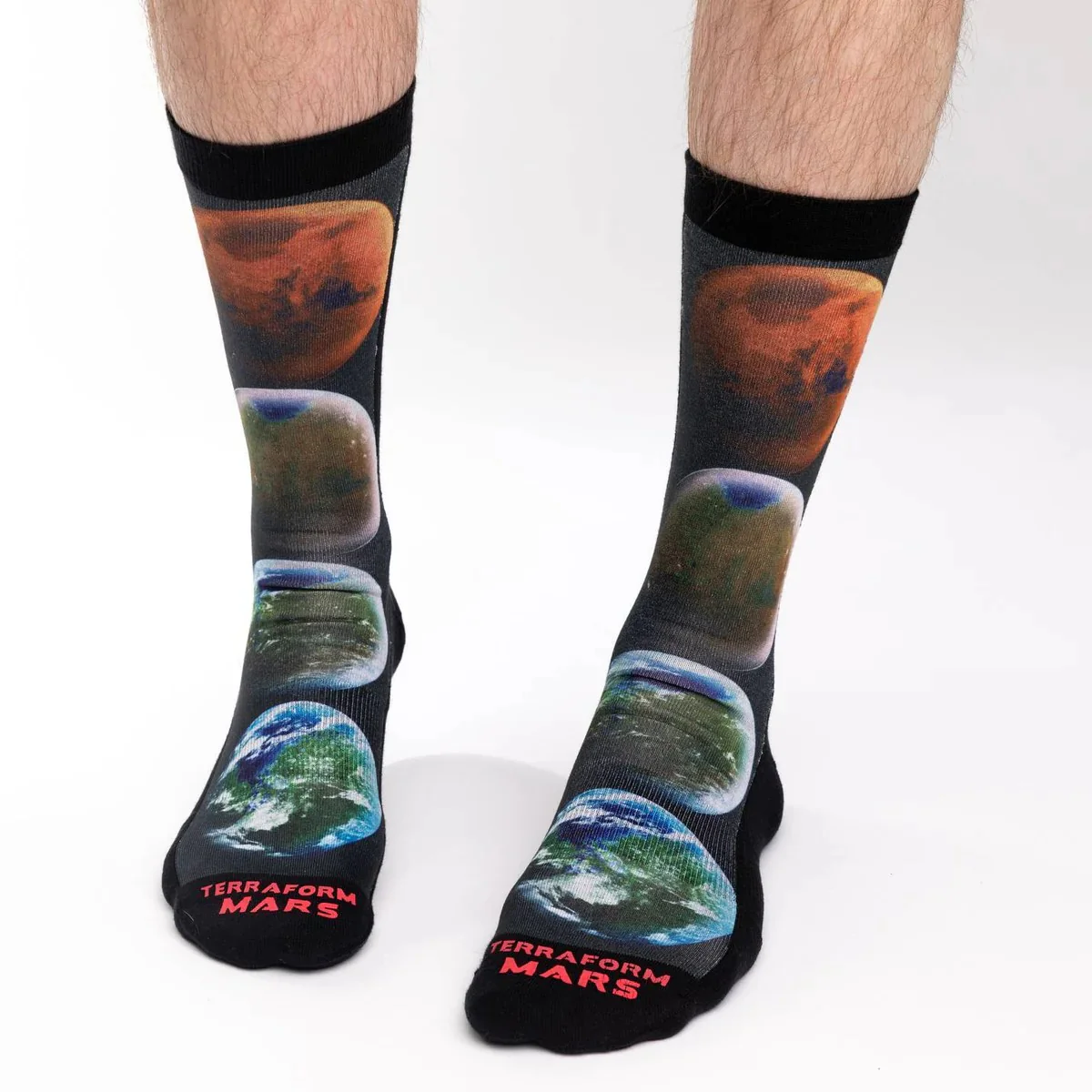 Terraforming Mars Men's Socks | Space Exploration Crew Socks - Image 3