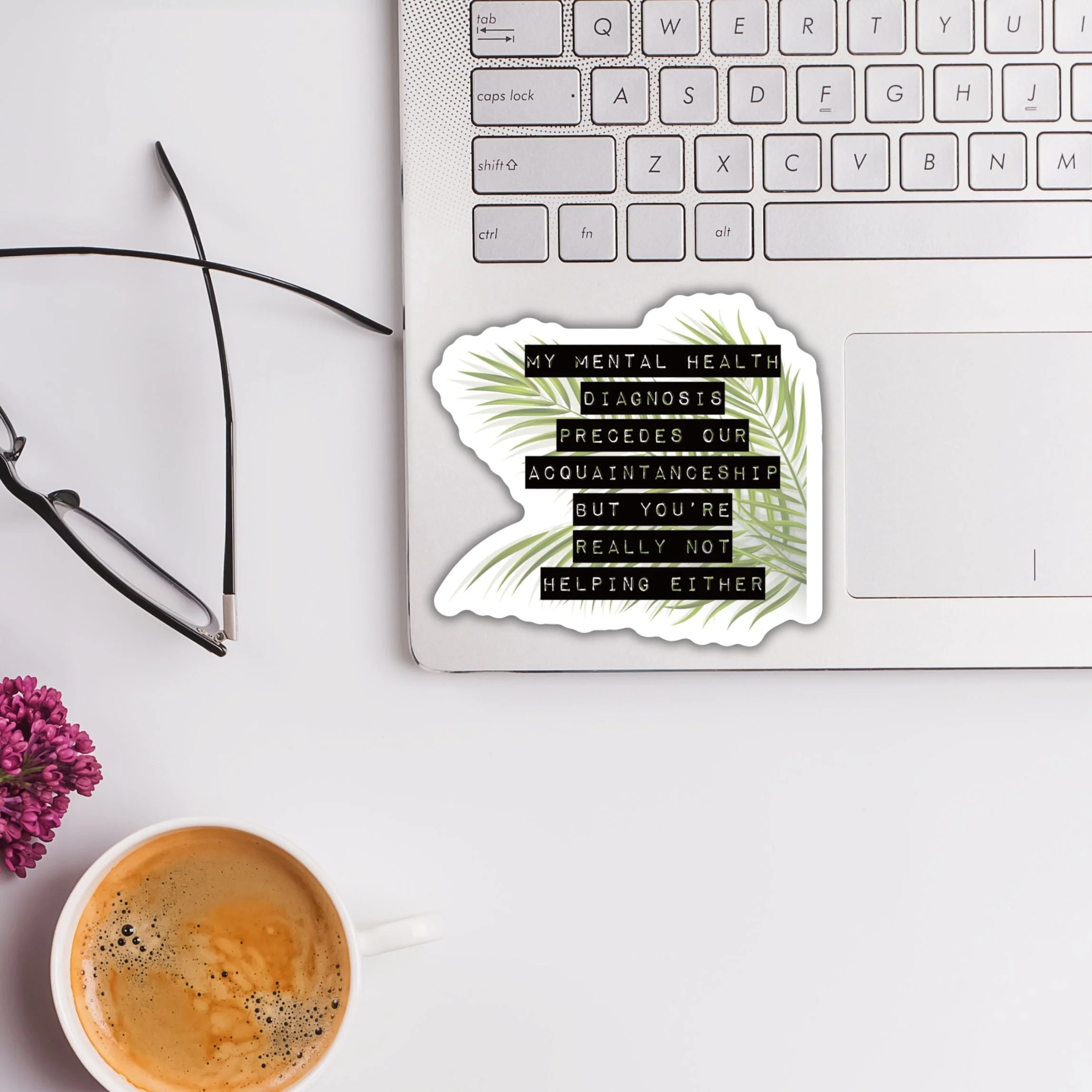 My Mental Health Diagnosis Precedes Our Acquaintanceship Sticker | Vinyl Die Cut Decal - Image 5