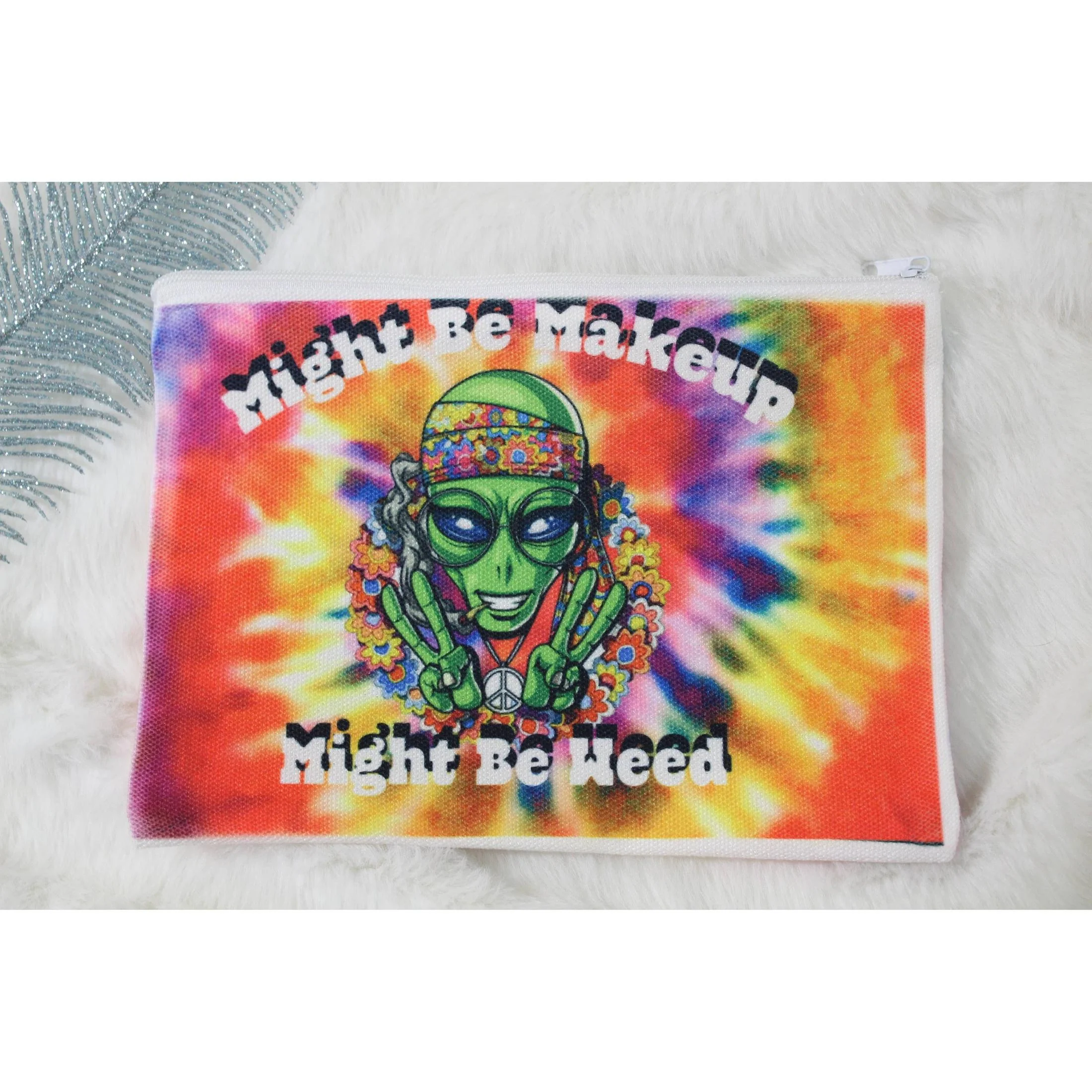 Might Be Makeup Might Be Weed Makeup Bag - Image 2