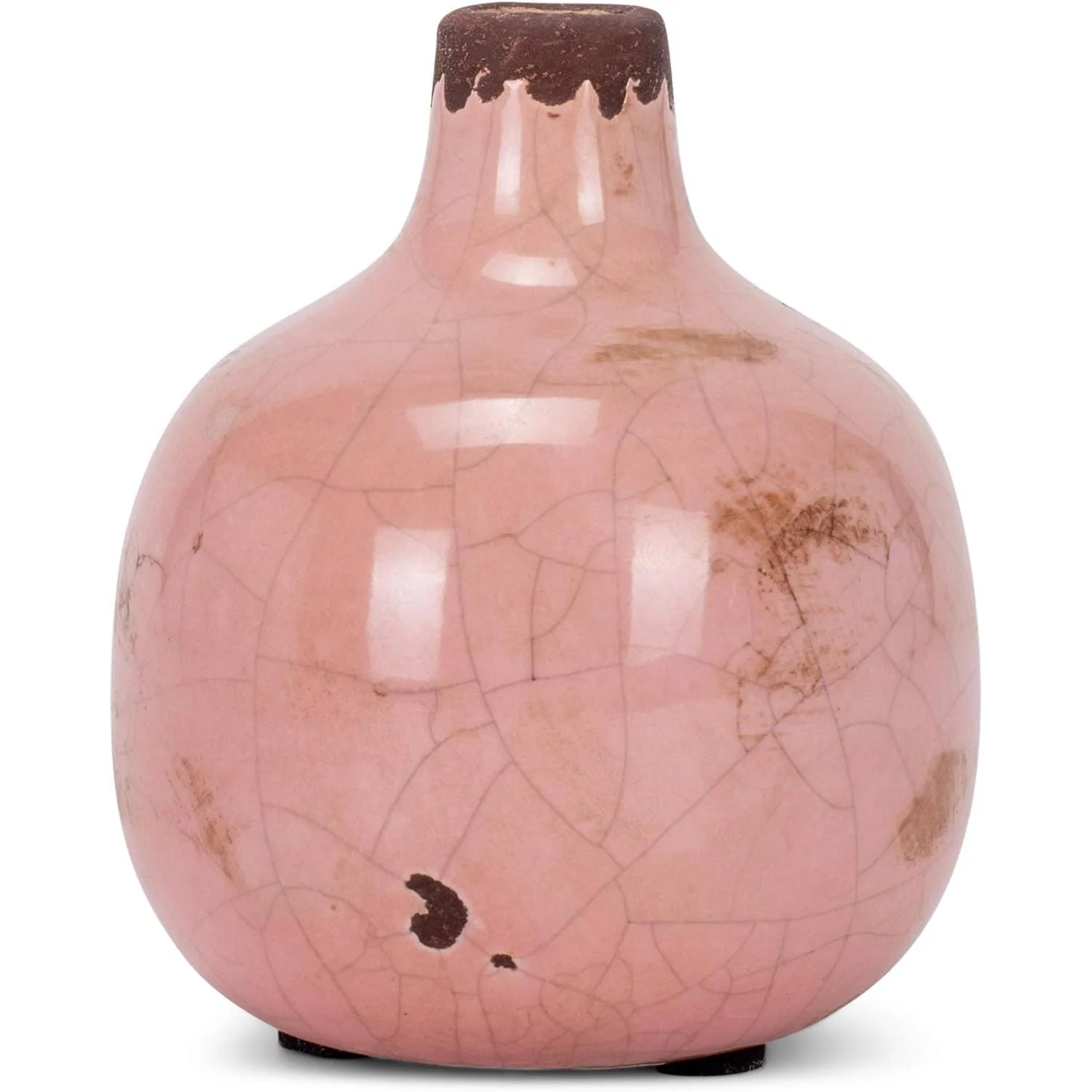 Mini Ceramic Vase | Glossy Round Bud Vase | Small Decorative Accent for Home or Gift - Image 11