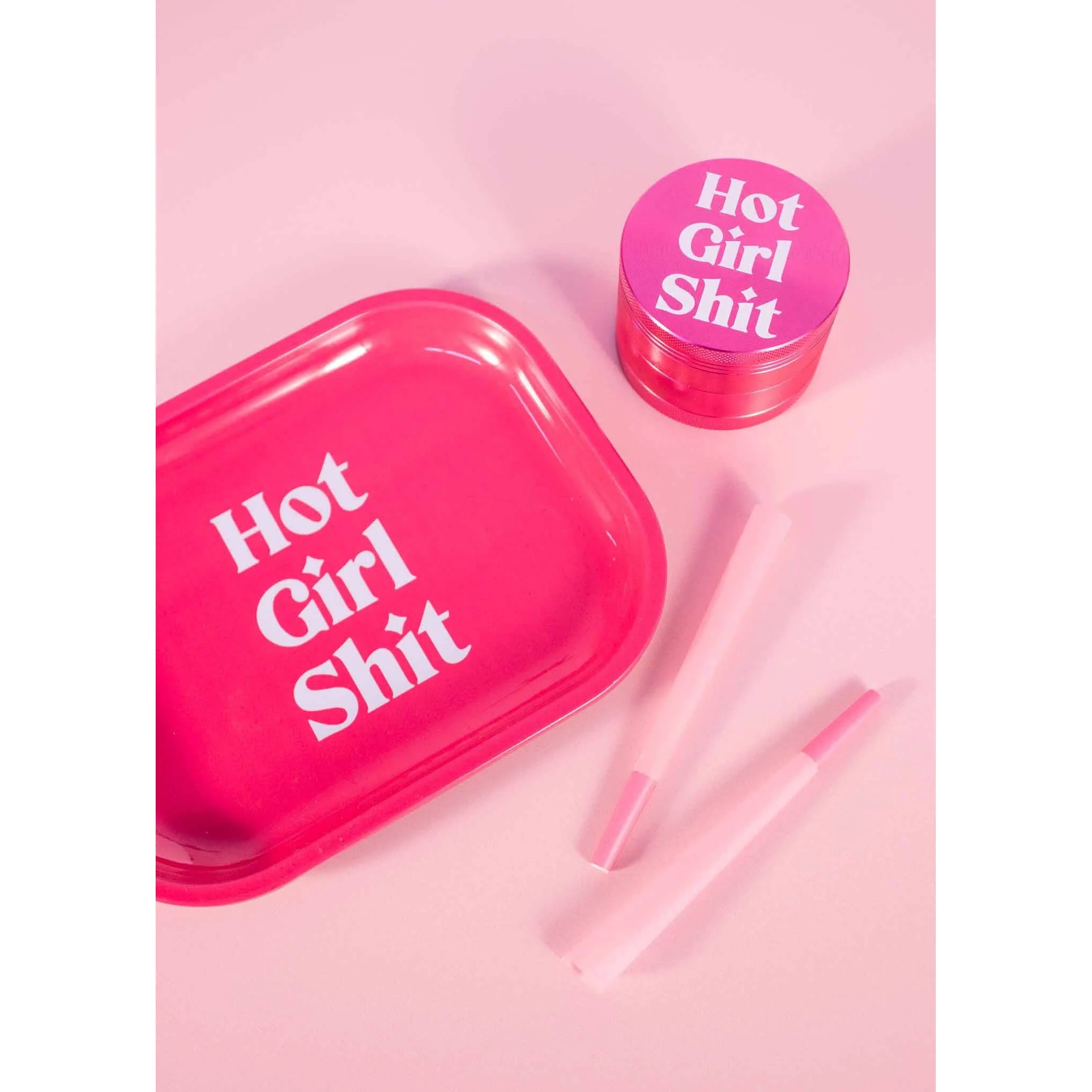 Hot Girl Sh*T Rolling Tray in Hot Pink | 7" x 5.5" - Image 2