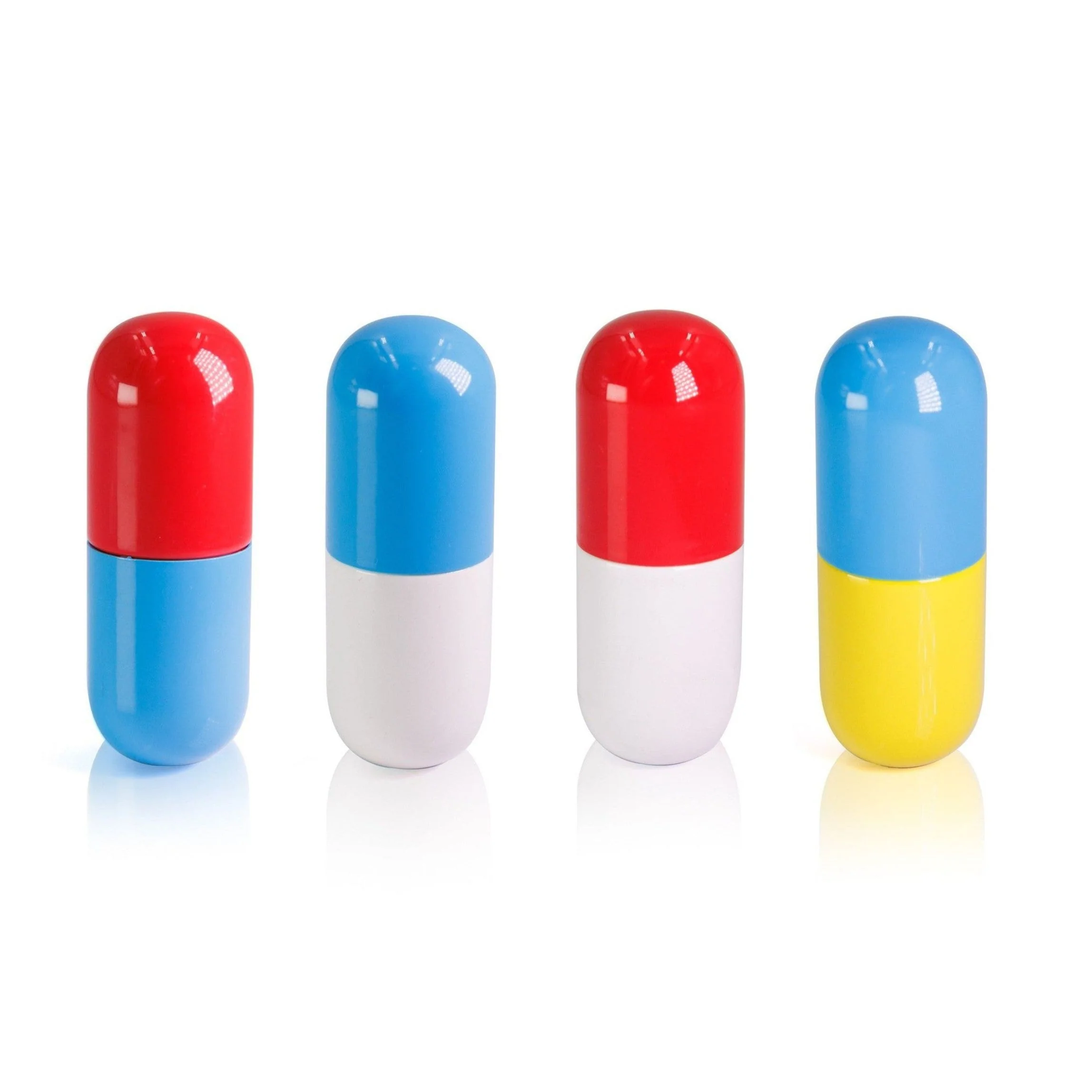 Mini Pill-Shaped Pill Box | Itty-Bitty Aluminum Tin Container for Pills - Image 18