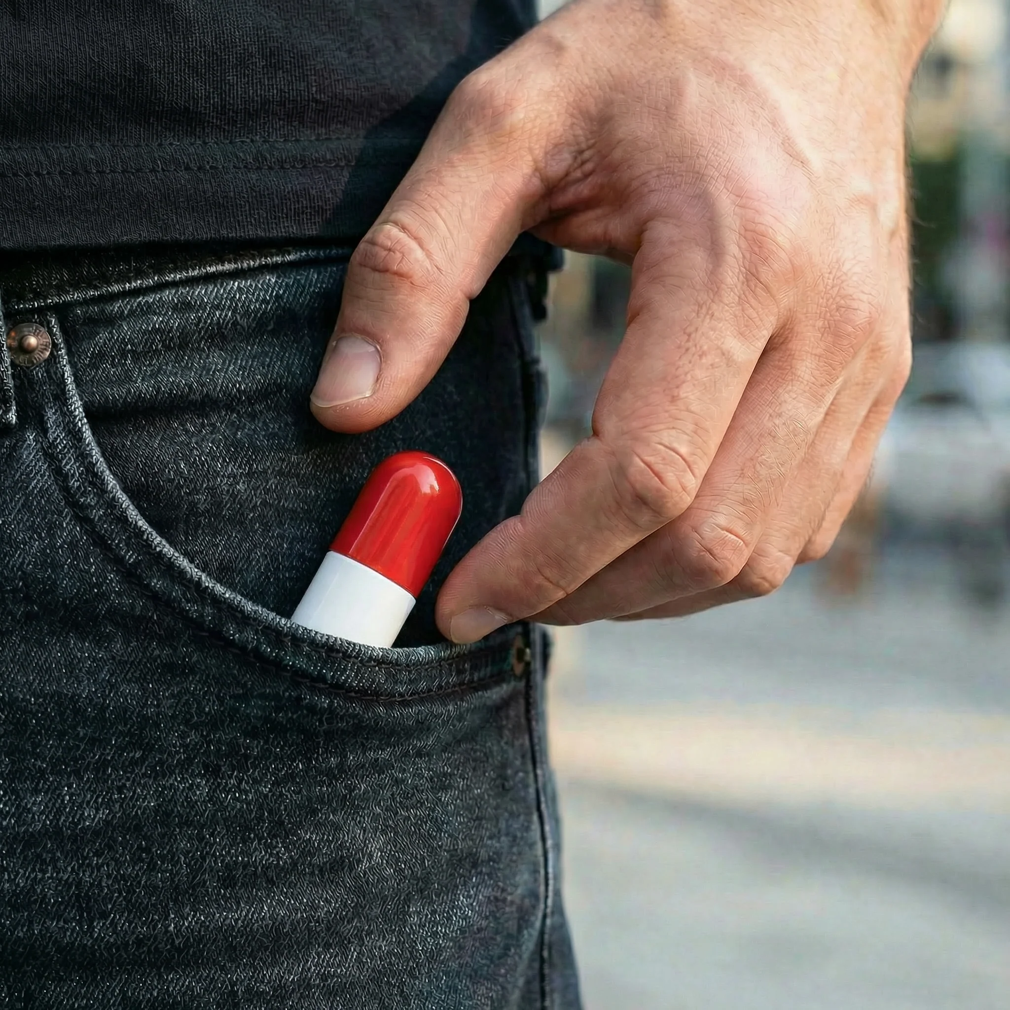 Mini Pill-Shaped Pill Box | Itty-Bitty Aluminum Tin Container for Pills - Image 7