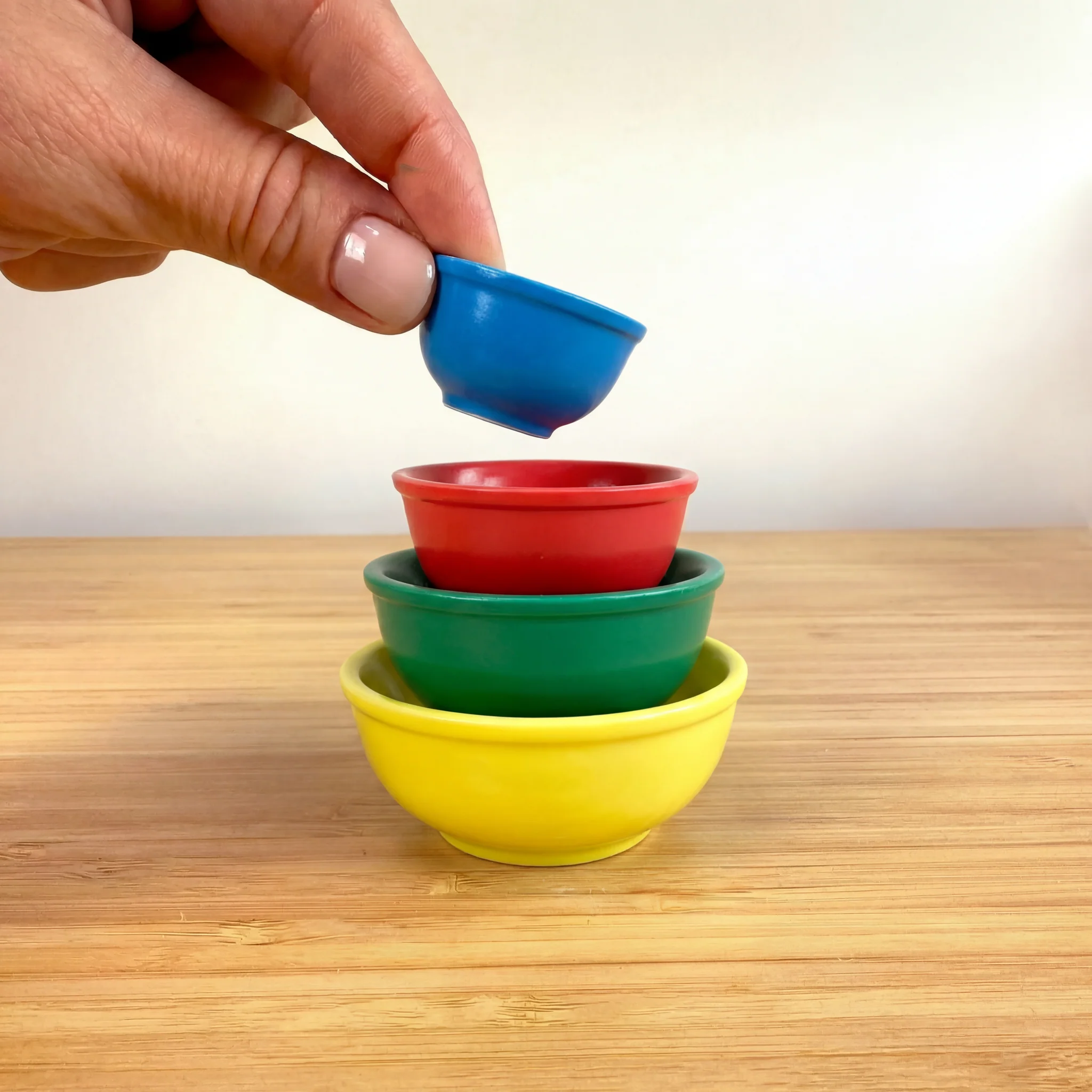 Mini Pyrex-Inspired Mixing Bowls | Retro Stackable Mini Bowl Set for Collectors - Image 10