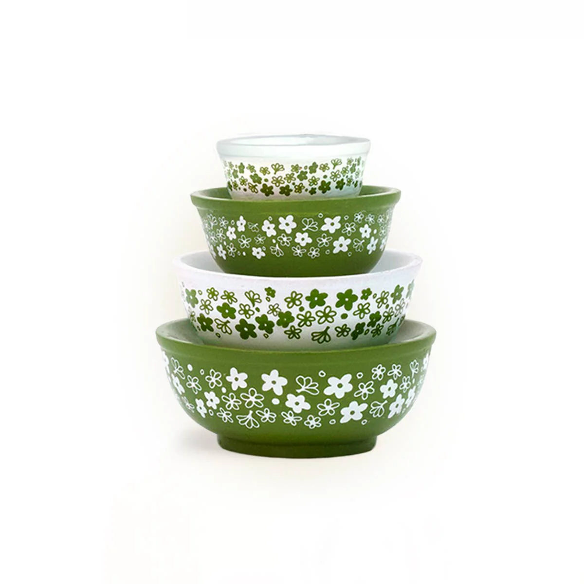 Mini Pyrex-Inspired Mixing Bowls | Retro Stackable Mini Bowl Set for Collectors - Image 18