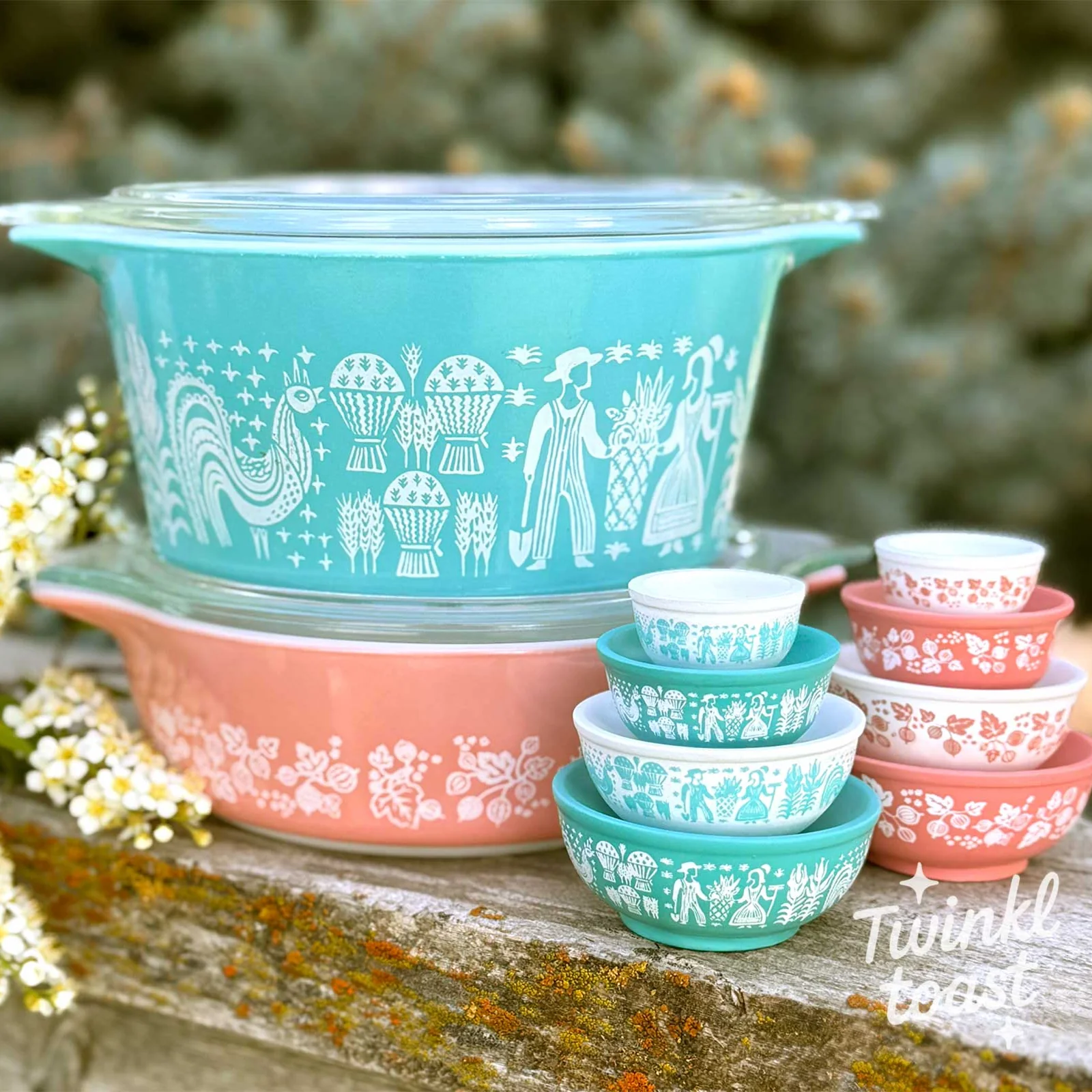 Mini Pyrex-Inspired Mixing Bowls | Retro Stackable Mini Bowl Set for Collectors - Image 23