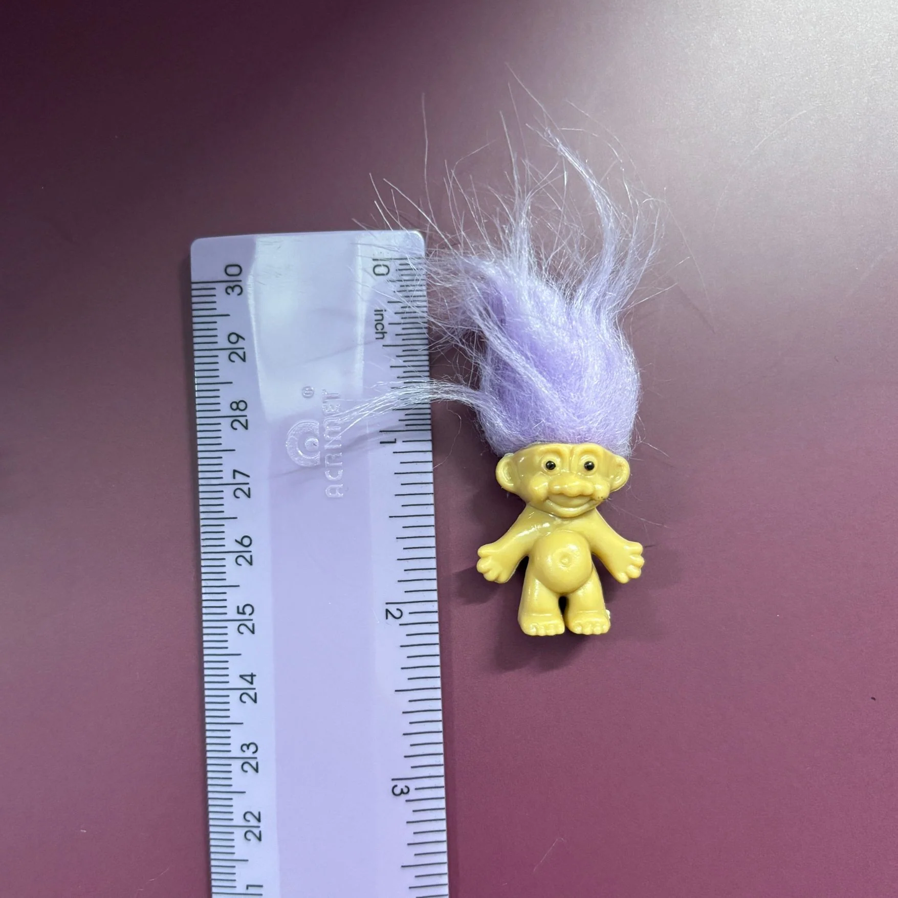 Mini Troll Dolls in Pack of 5 | 90s Retro Good Luck Figurines with Colorful Hair - Image 8