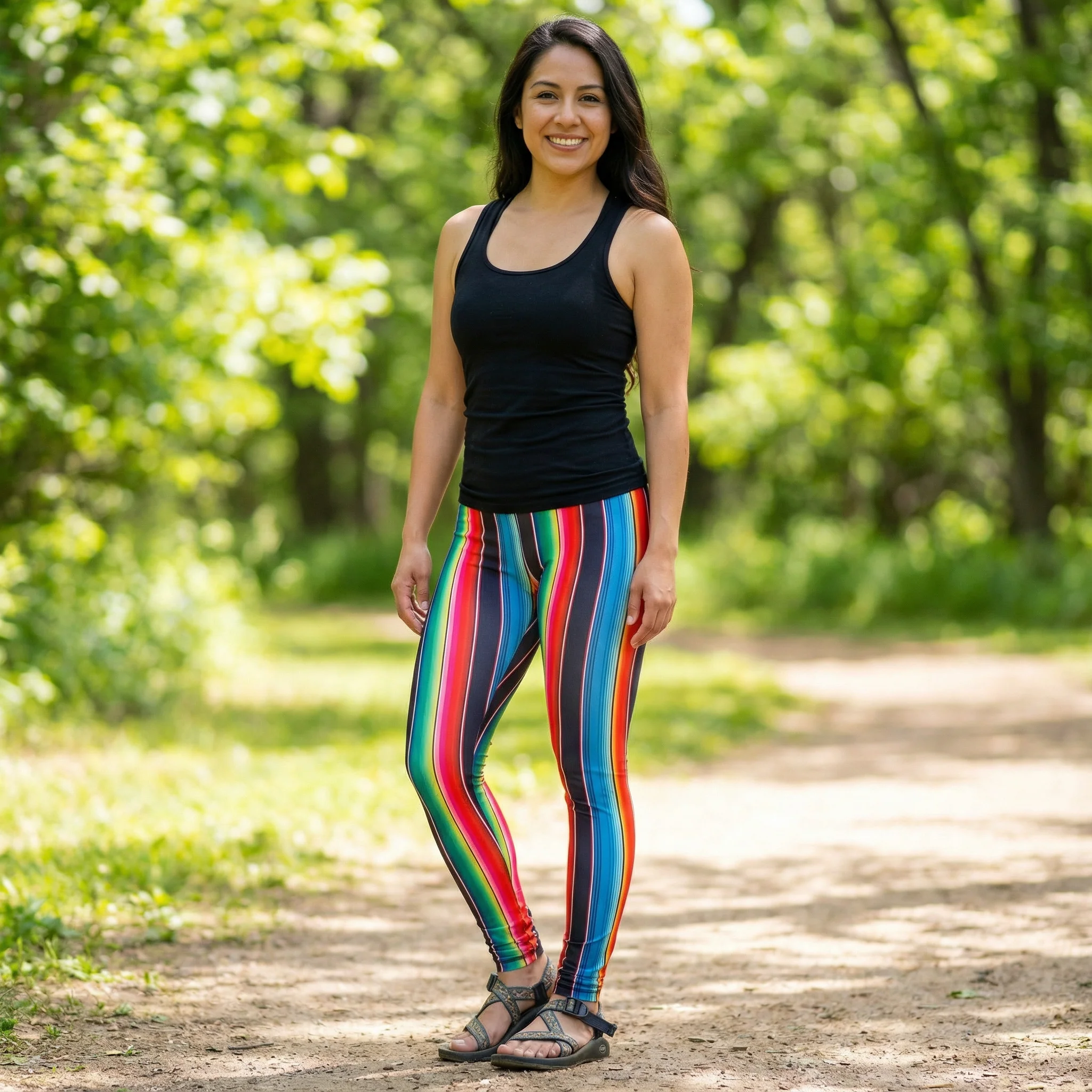 Serape High-Waisted Activewear Leggings [Sizes S & 3X Remaining] - Image 3