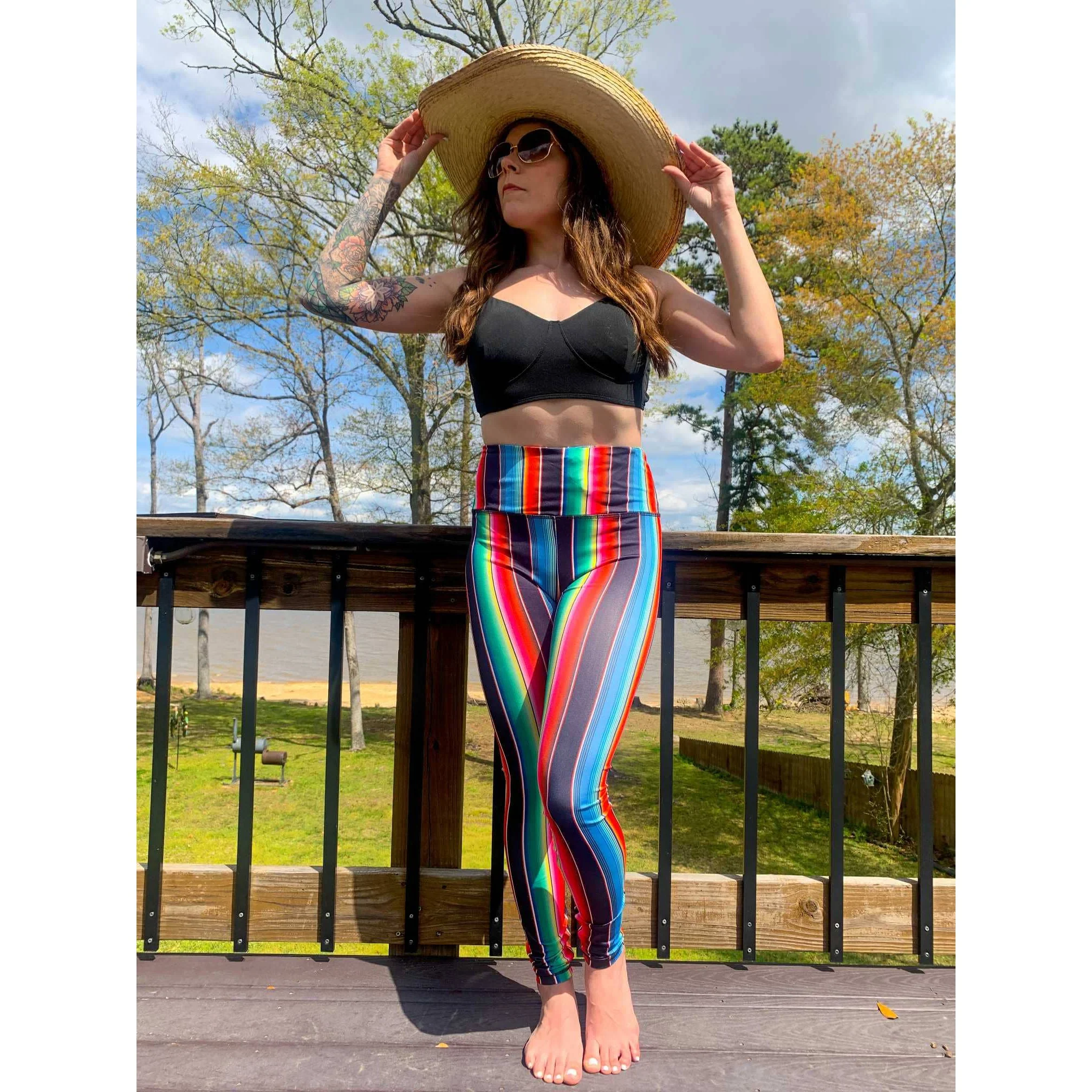 Serape High-Waisted Activewear Leggings [Sizes S & 3X Remaining] - Image 9