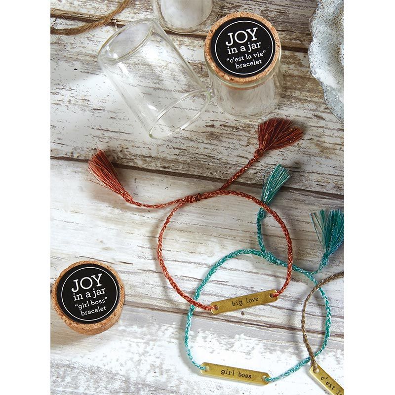 Moi + Toi Love Notes Adjustable Bracelet | In a Giftable Glass Jar with Cork Lid - Image 5