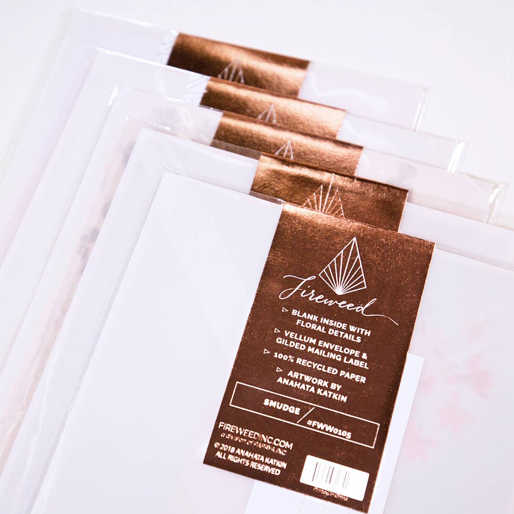 Mom Greeting Card | Fine Rose Gold Details | Translucent Parchment Envelope - Image 5