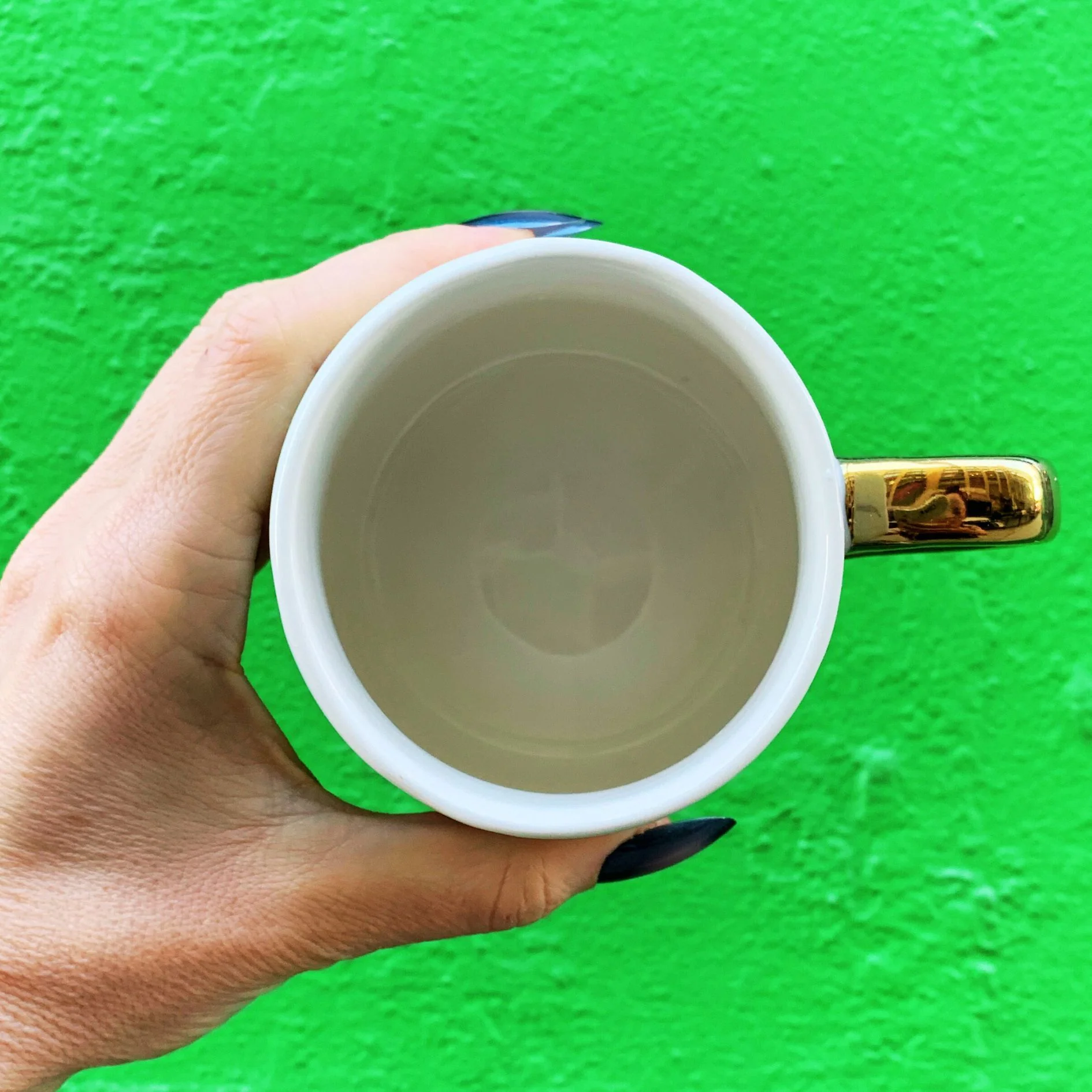 Mom Tapered Mug with Gold Handle | Ceramic Coffee Tea Cup | 11oz - Image 3