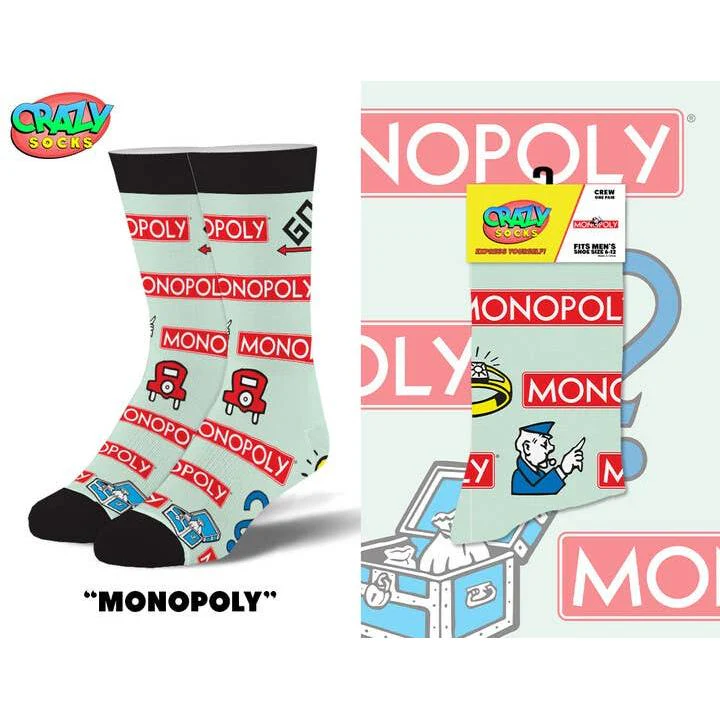 Monopoly Logos Men’s Crew Socks | Crazy Socks Fun Game-Inspired Style - Image 10