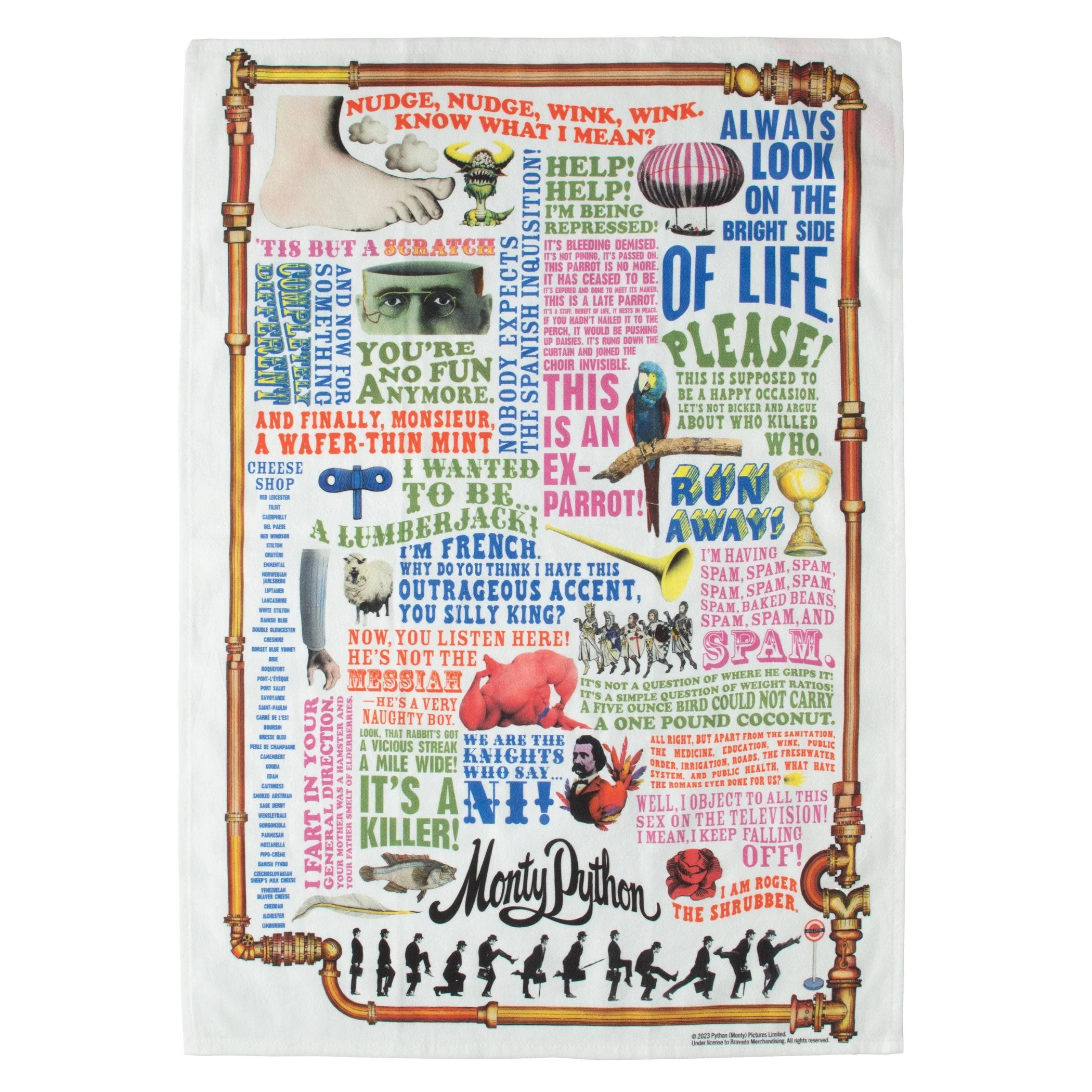 Monty Python Dish Towel | Kitchen Tea Hand Dish Cloth Towel | 17.25" x 25.5" - Image 2