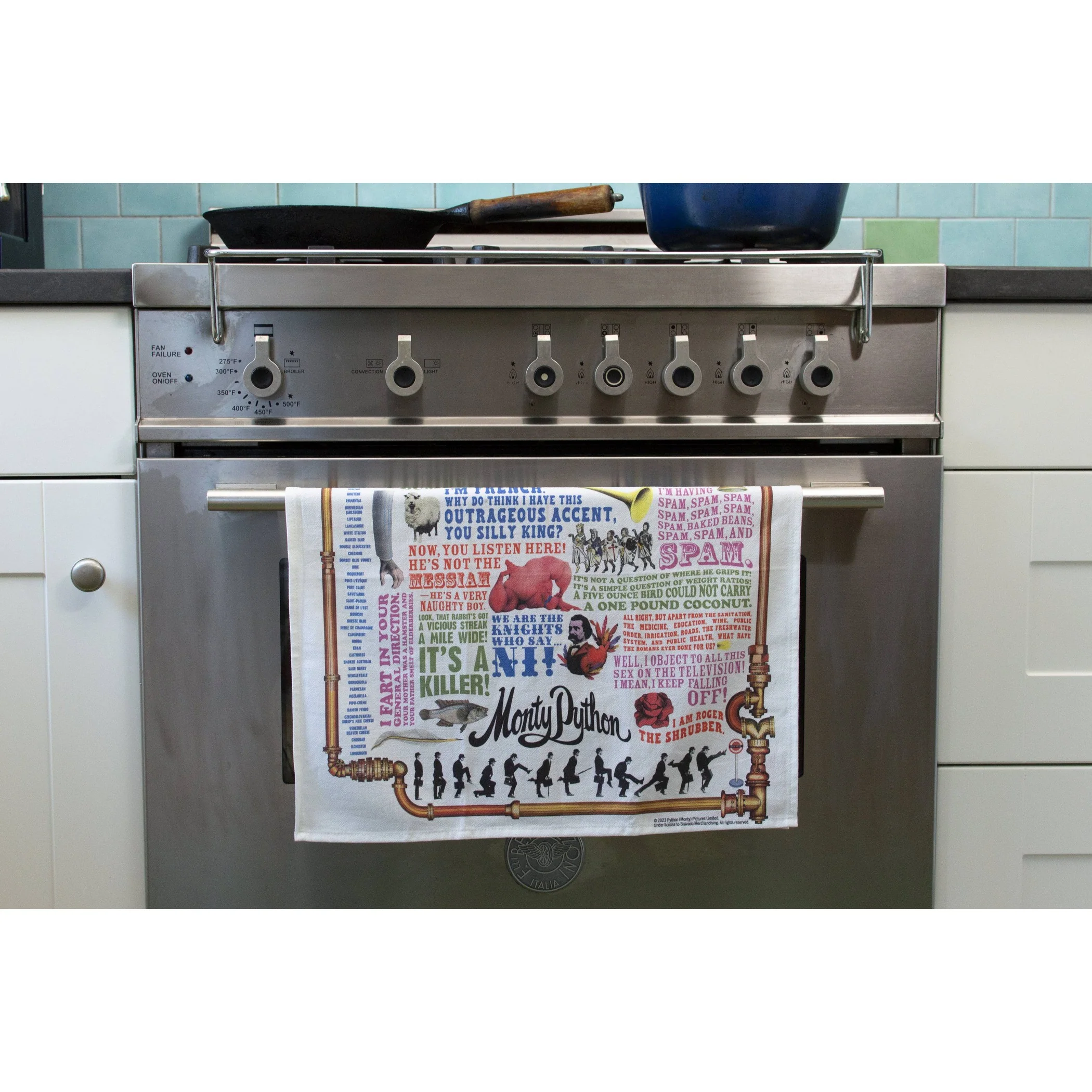 Monty Python Dish Towel | Kitchen Tea Hand Dish Cloth Towel | 17.25" x 25.5" - Image 3