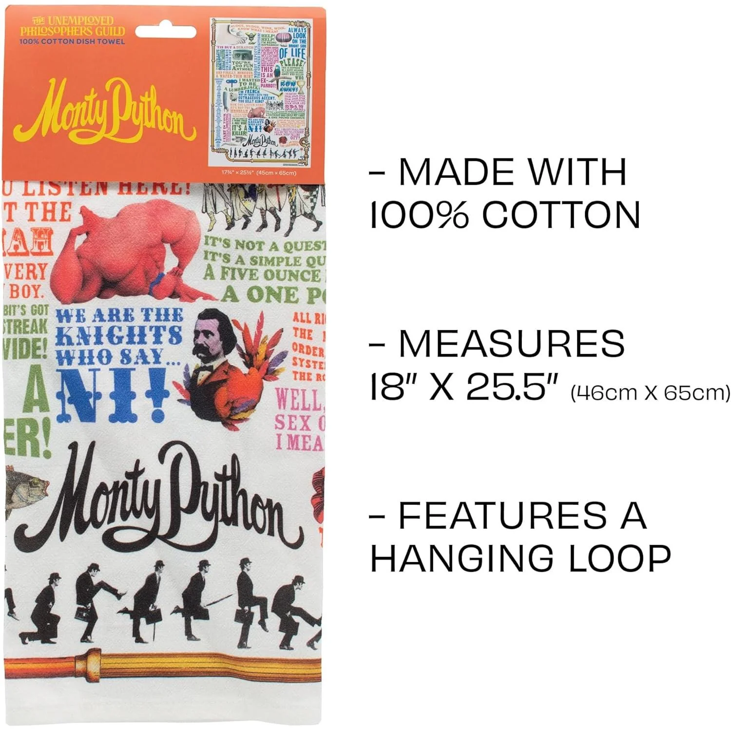 Monty Python Dish Towel | Kitchen Tea Hand Dish Cloth Towel | 17.25" x 25.5" - Image 7