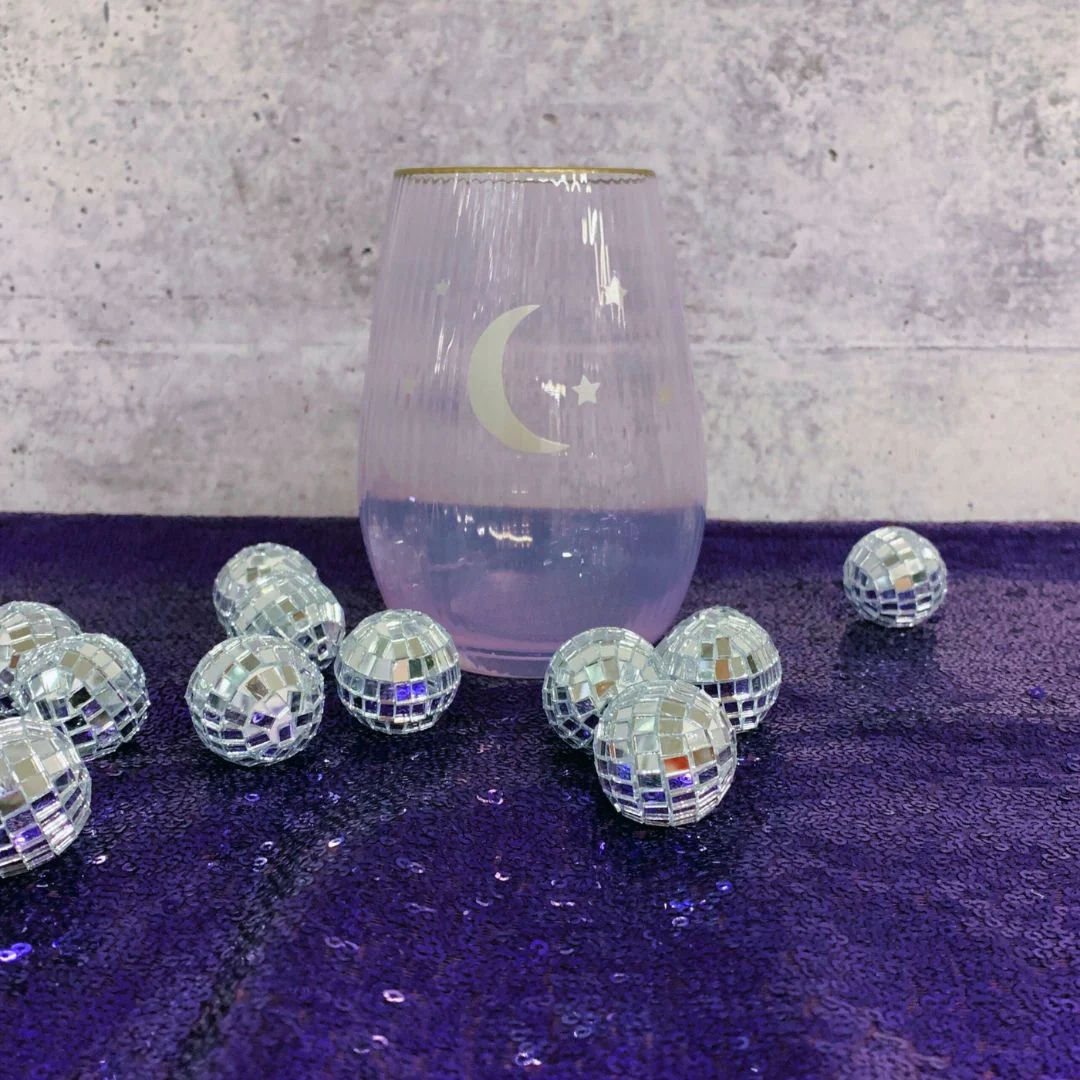 Moon and Stars Beveled Stemless Wine Glass | 19 Oz. - Image 4