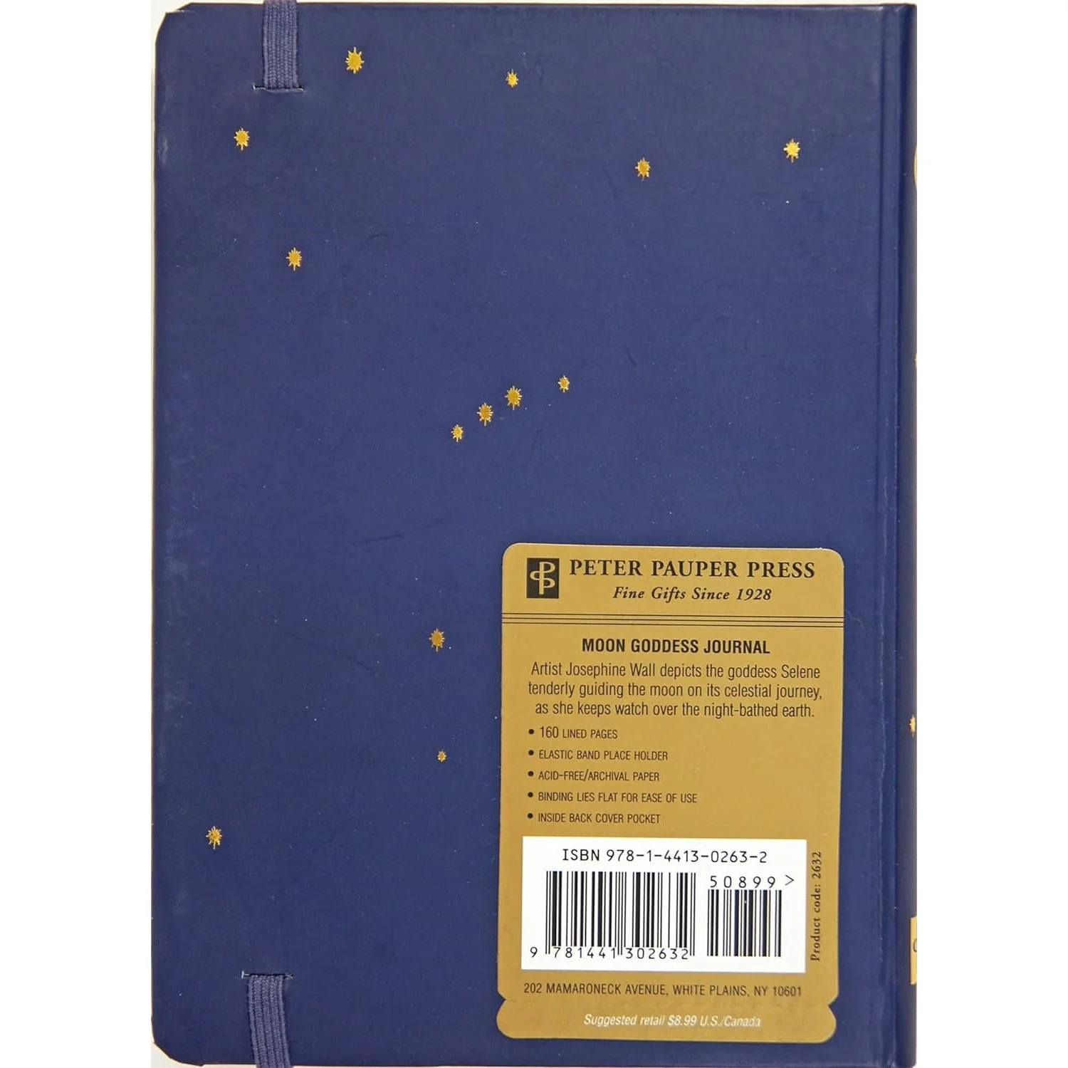 Moon Goddess Hard Cover Journal | Fantasy Celestial Selene | 5'' x 7'' - Image 3
