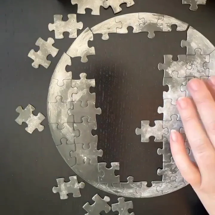 Moon Magic Mini Jigsaw Puzzle | 60 Pieces Jiggie Puzzle in Gift Box | Stocking Stuffer, Space Themed Gift - Image 7