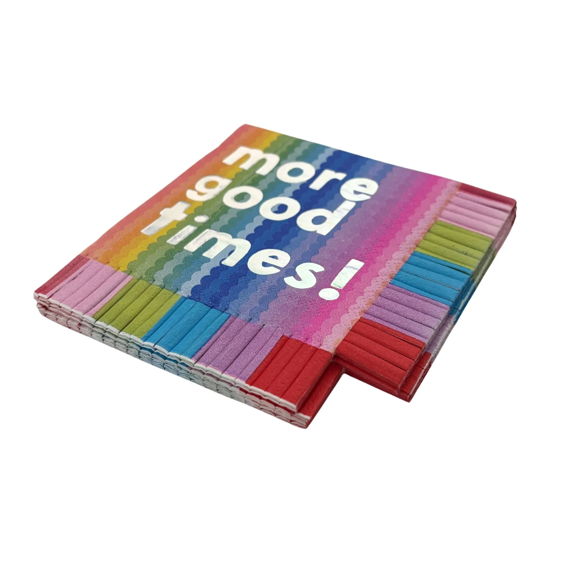 More Good Times Fringe Beverage Napkins | Party Cocktail Napkin | 5" Square - Image 10