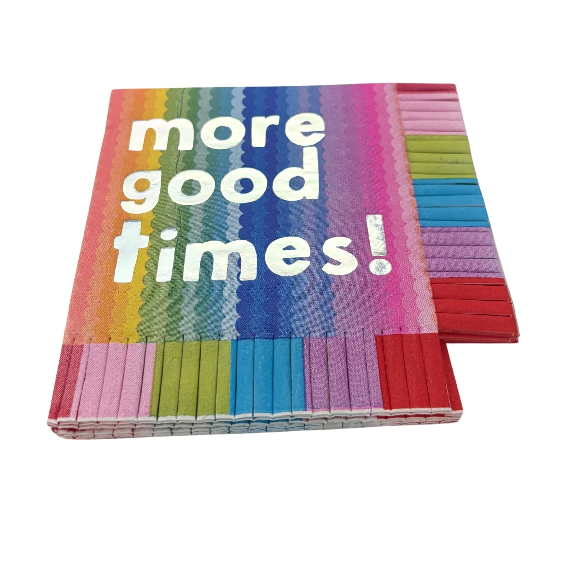 More Good Times Fringe Beverage Napkins | Party Cocktail Napkin | 5" Square - Image 8