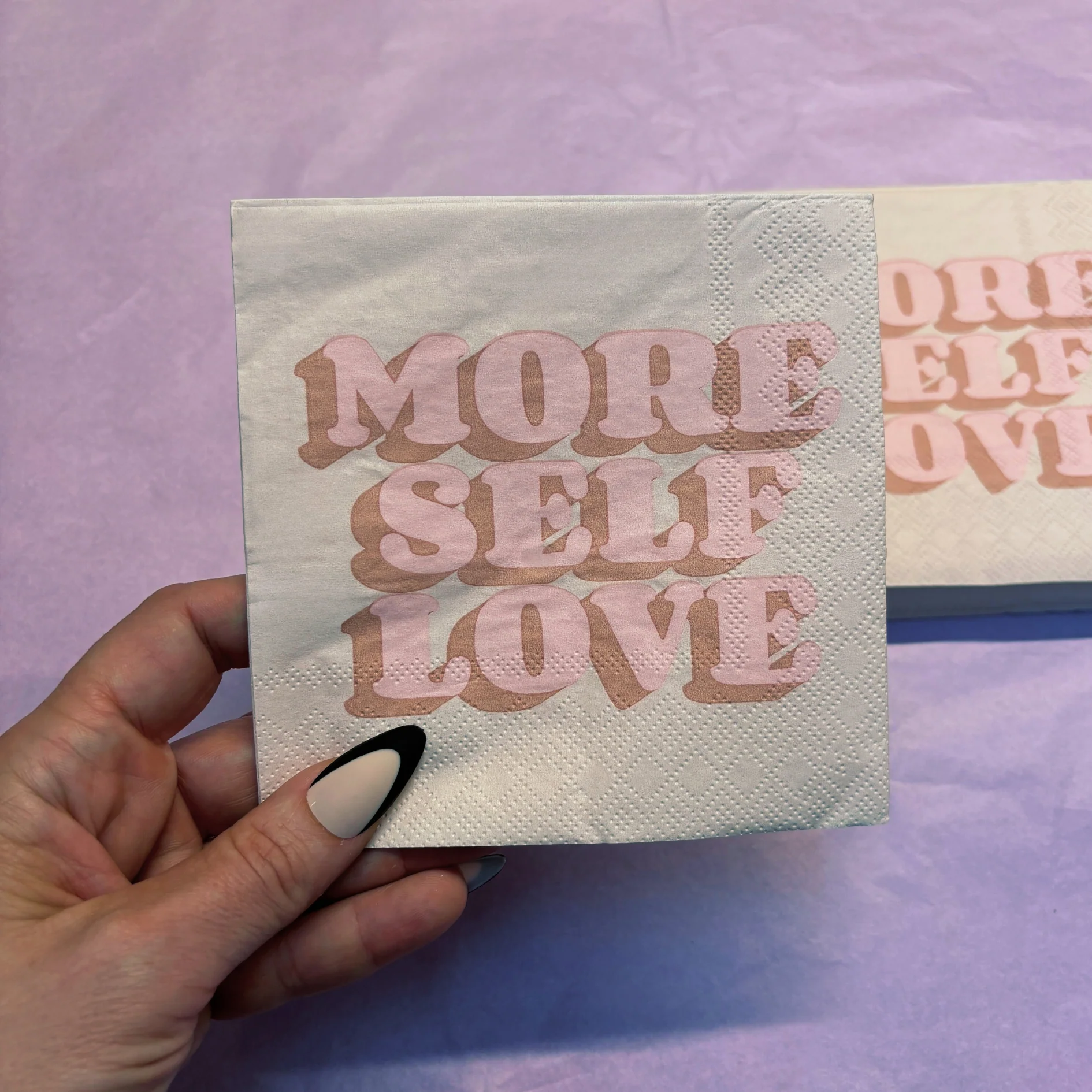 More Self Love Party/Beverage/Cocktail Napkins | 5" Square - Image 11
