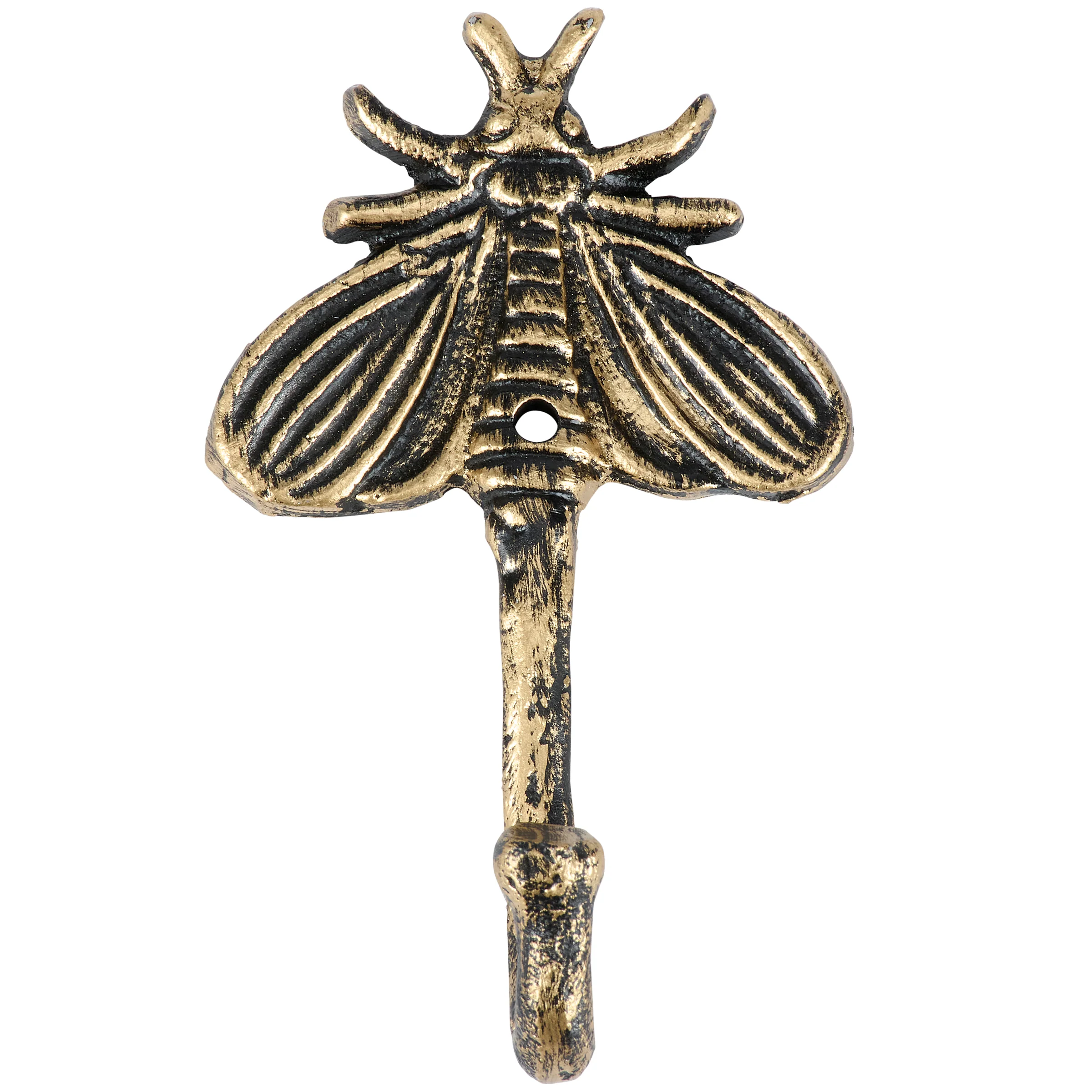 Moth Metal Wall Hook in Antique Bronze | 3.25" x 4" - Image 3
