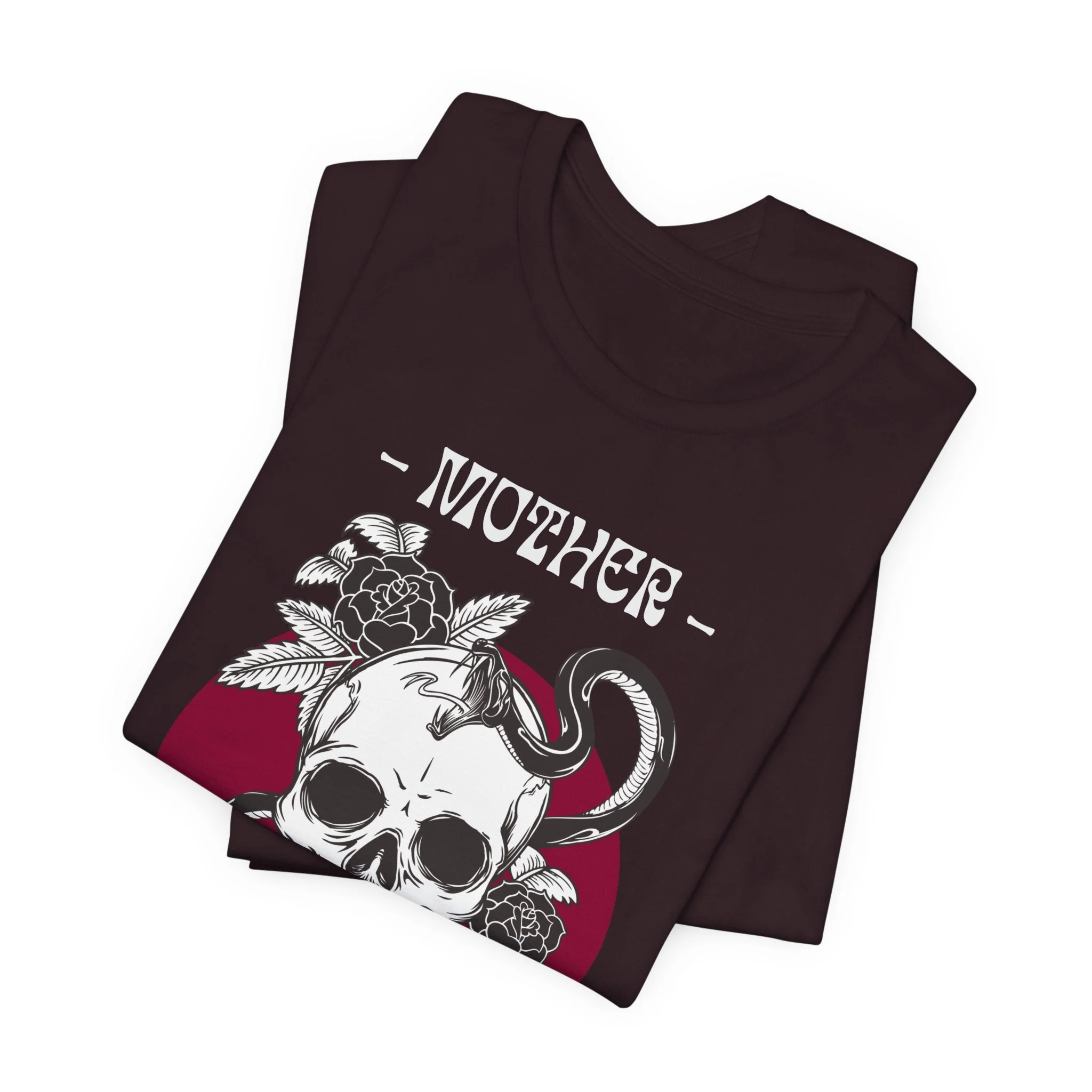 Mother: Making New People Like a Badass Vintage Skull Tattoo Heavy Metal Themed Unisex Jersey Short Sleeve Tee - Image 5