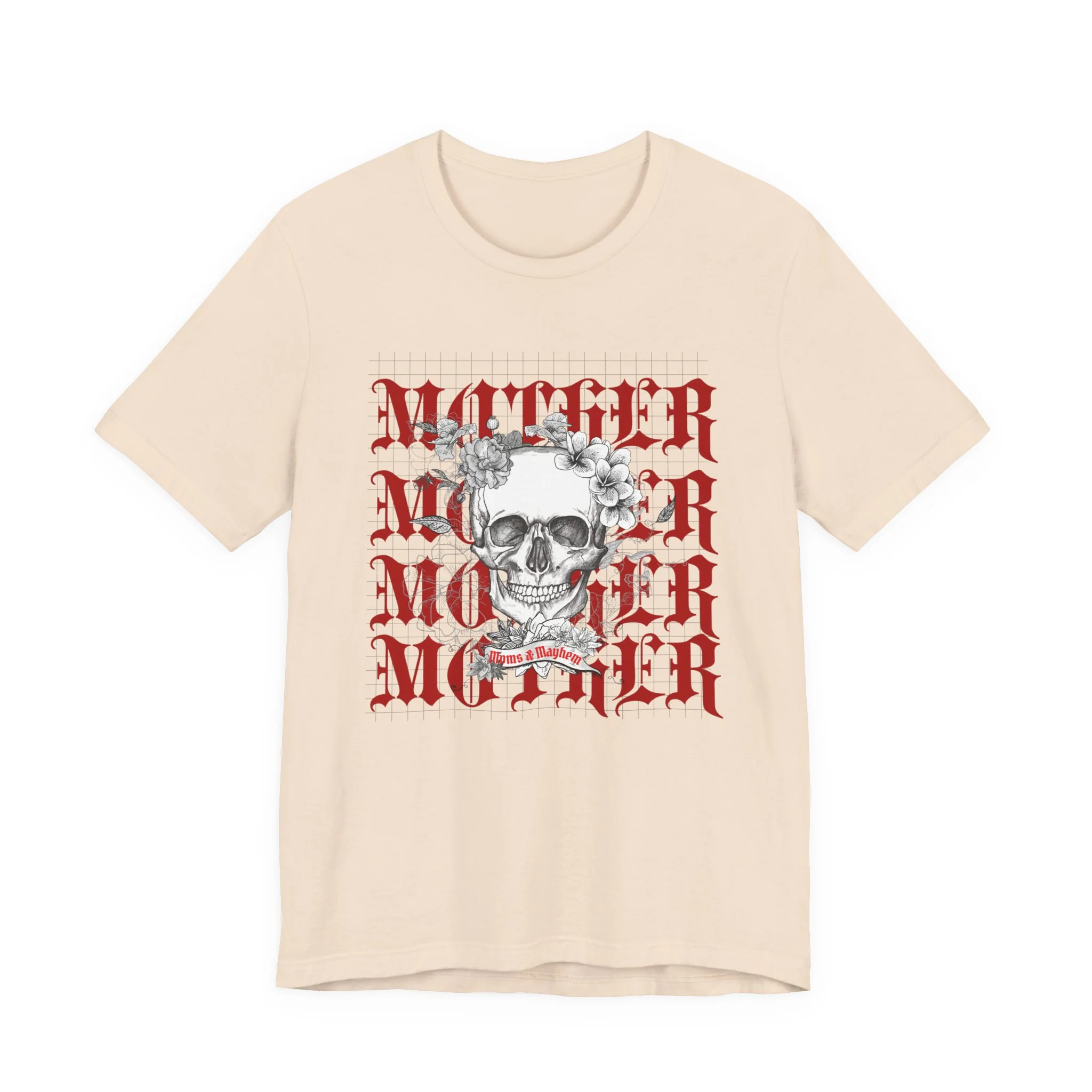 MOTHER Moms and Mayhem Heavy Metal Skull Unisex Jersey Short Sleeve Tee - Image 10