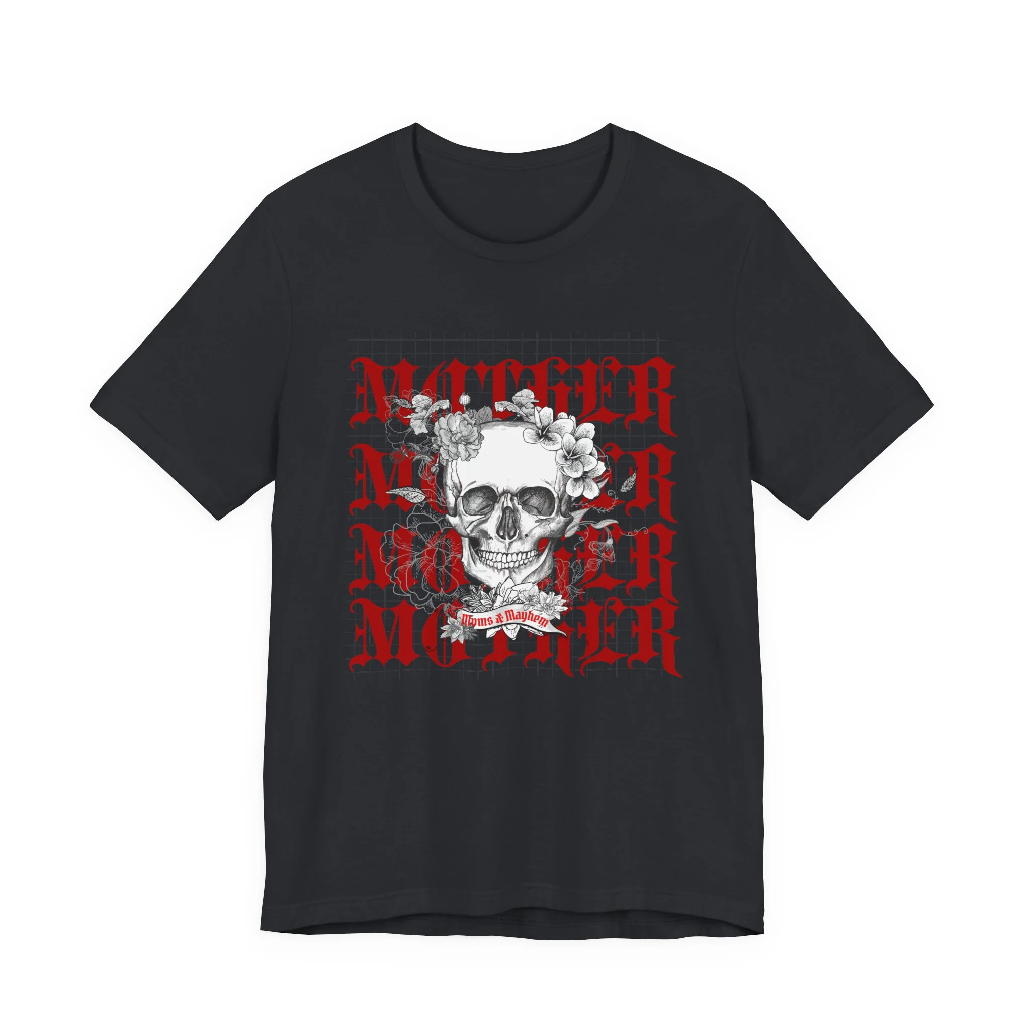 MOTHER Moms and Mayhem Heavy Metal Skull Unisex Jersey Short Sleeve Tee - Image 12