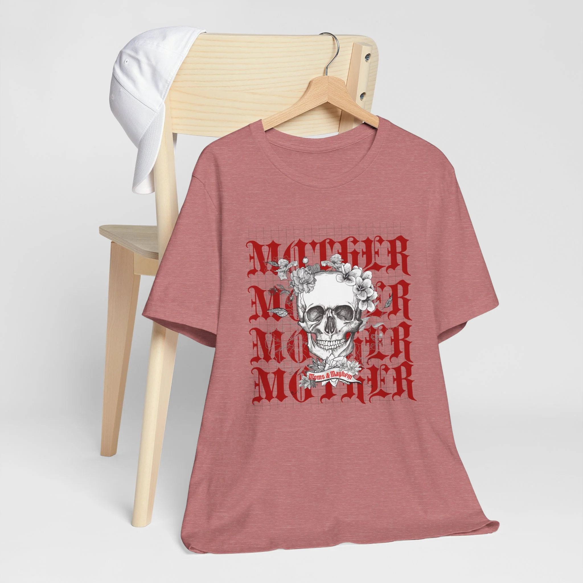 MOTHER Moms and Mayhem Heavy Metal Skull Unisex Jersey Short Sleeve Tee - Image 14