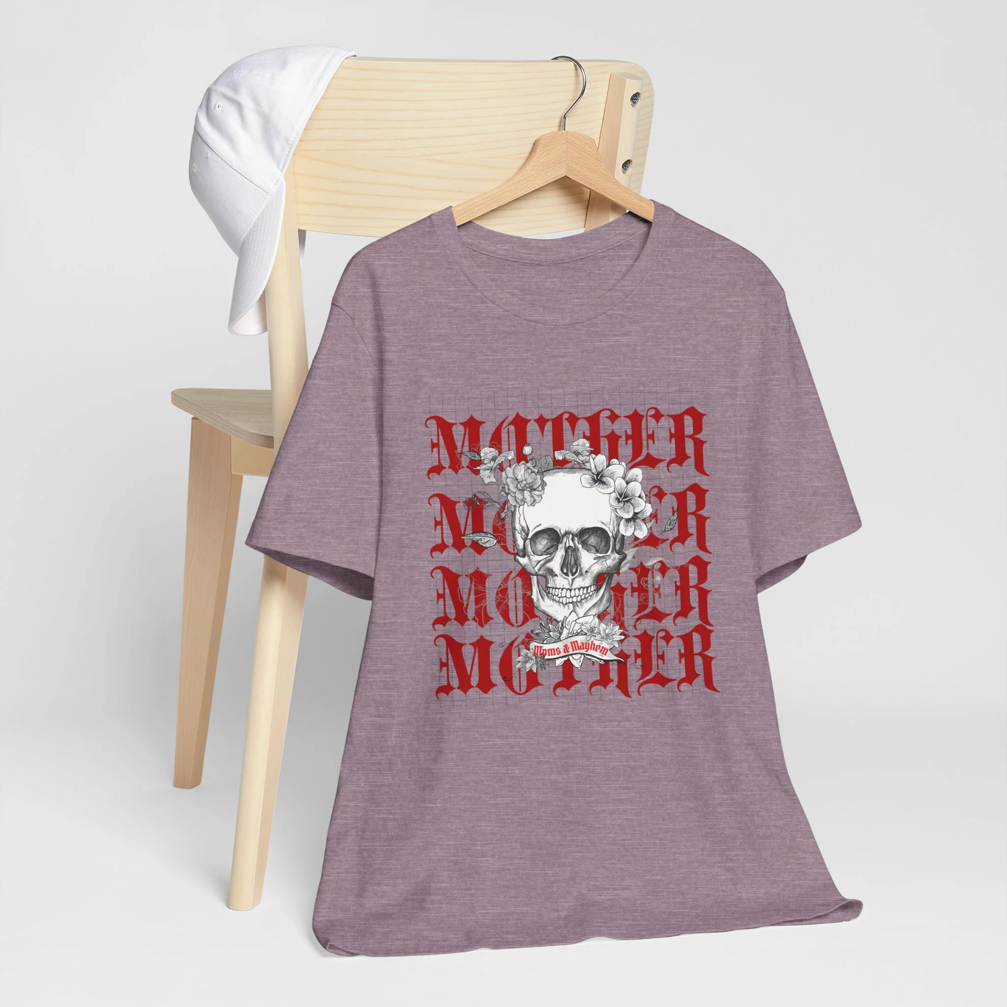 MOTHER Moms and Mayhem Heavy Metal Skull Unisex Jersey Short Sleeve Tee - Image 15