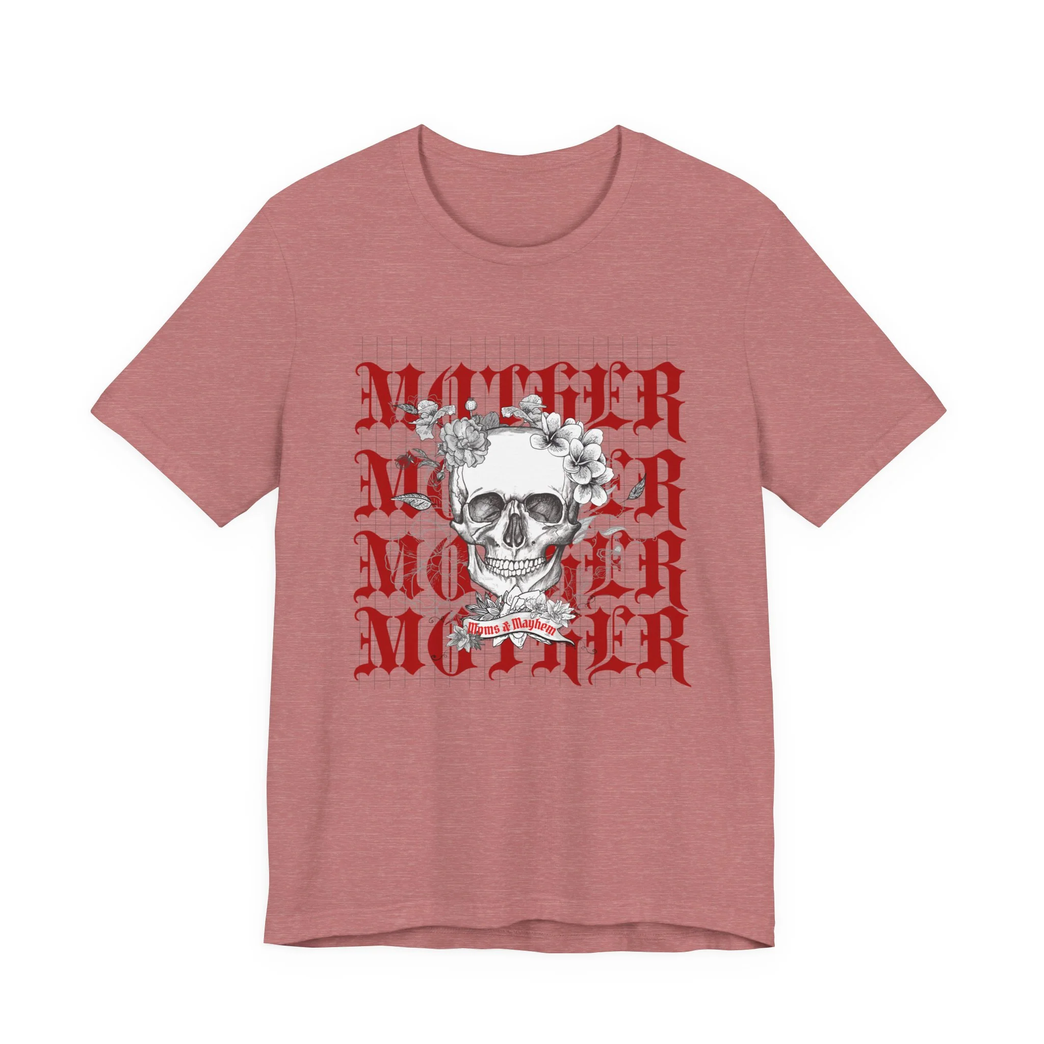 MOTHER Moms and Mayhem Heavy Metal Skull Unisex Jersey Short Sleeve Tee - Image 7