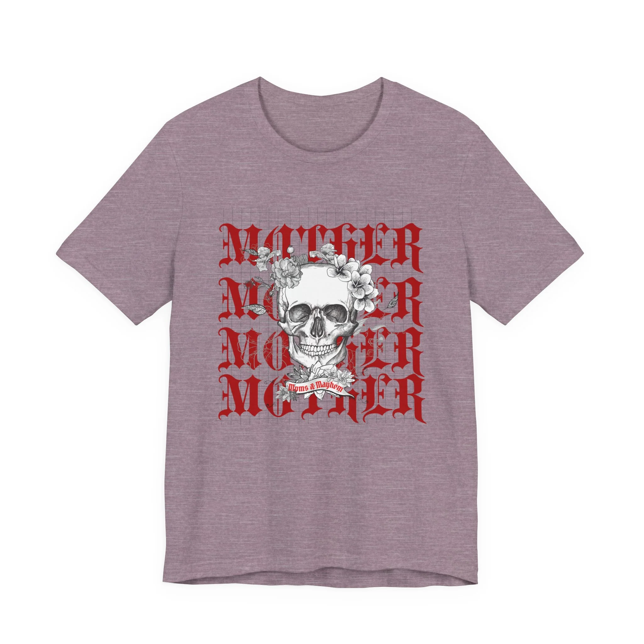 MOTHER Moms and Mayhem Heavy Metal Skull Unisex Jersey Short Sleeve Tee - Image 8