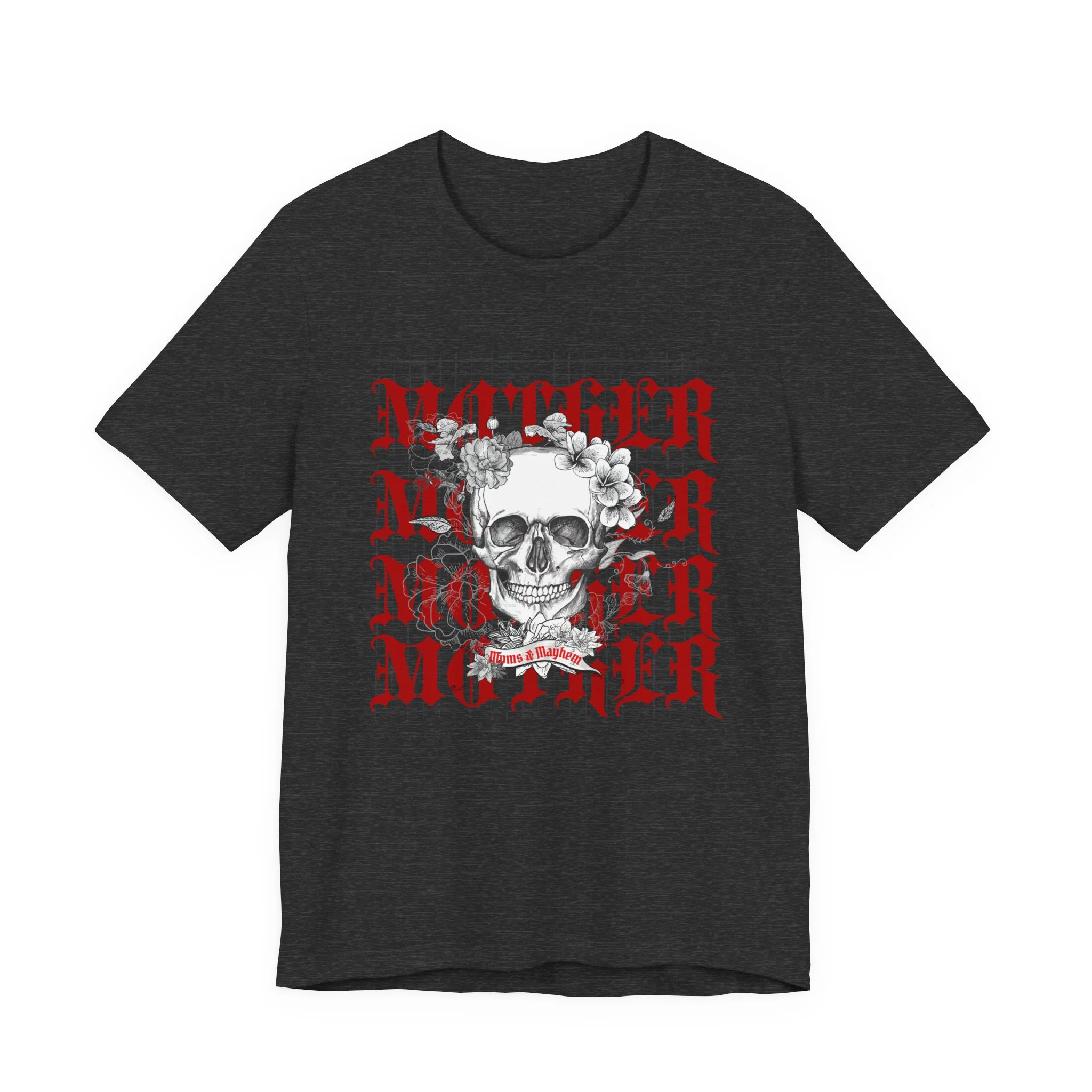 MOTHER Moms and Mayhem Heavy Metal Skull Unisex Jersey Short Sleeve Tee - Image 9
