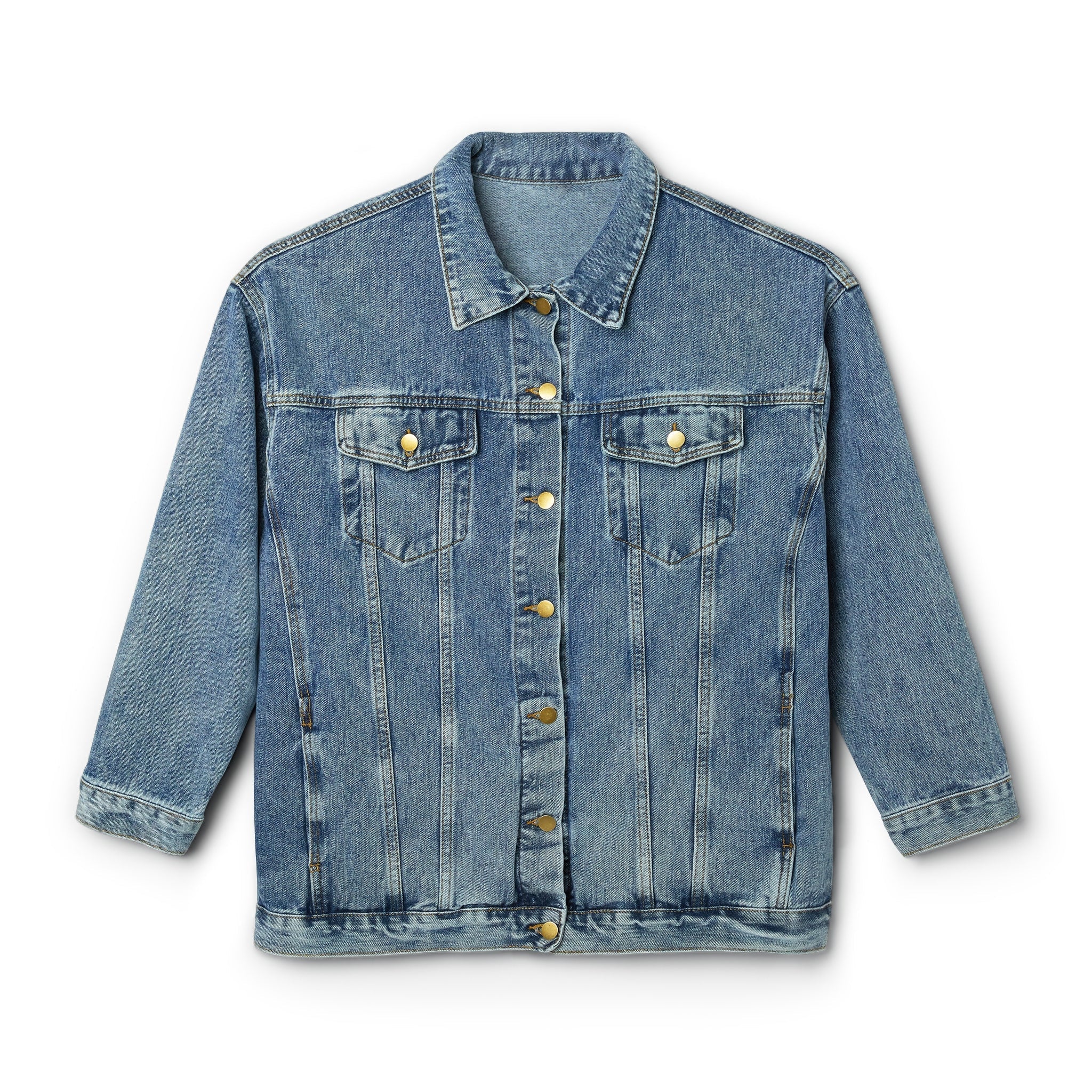 MOTHER Moms and Mayhem Heavy Metal Skull Women's Denim Jean Jacket - Image 5