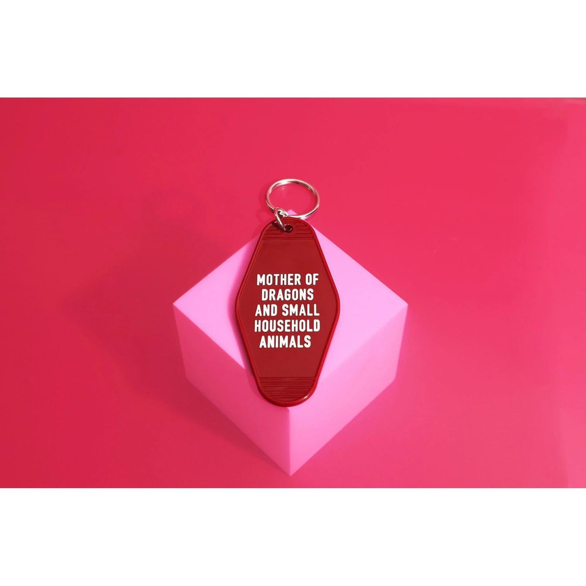 Mother of Dragons and Small Household Animals Motel Style Keychain in Dark Red - Image 6