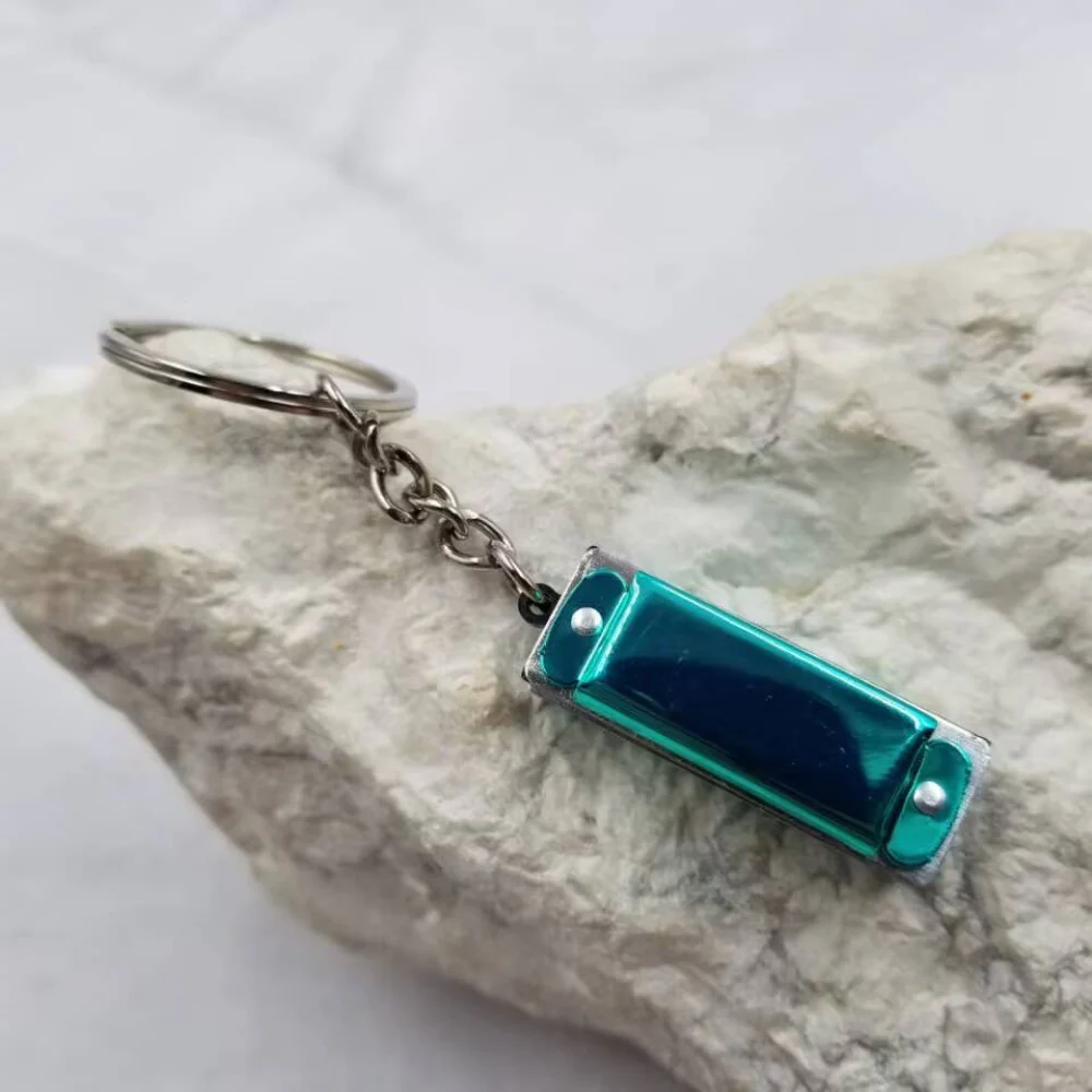 Multi-Colour Harmonica Keychain | Playable Mini Harmonica in 5 Colors - Image 3