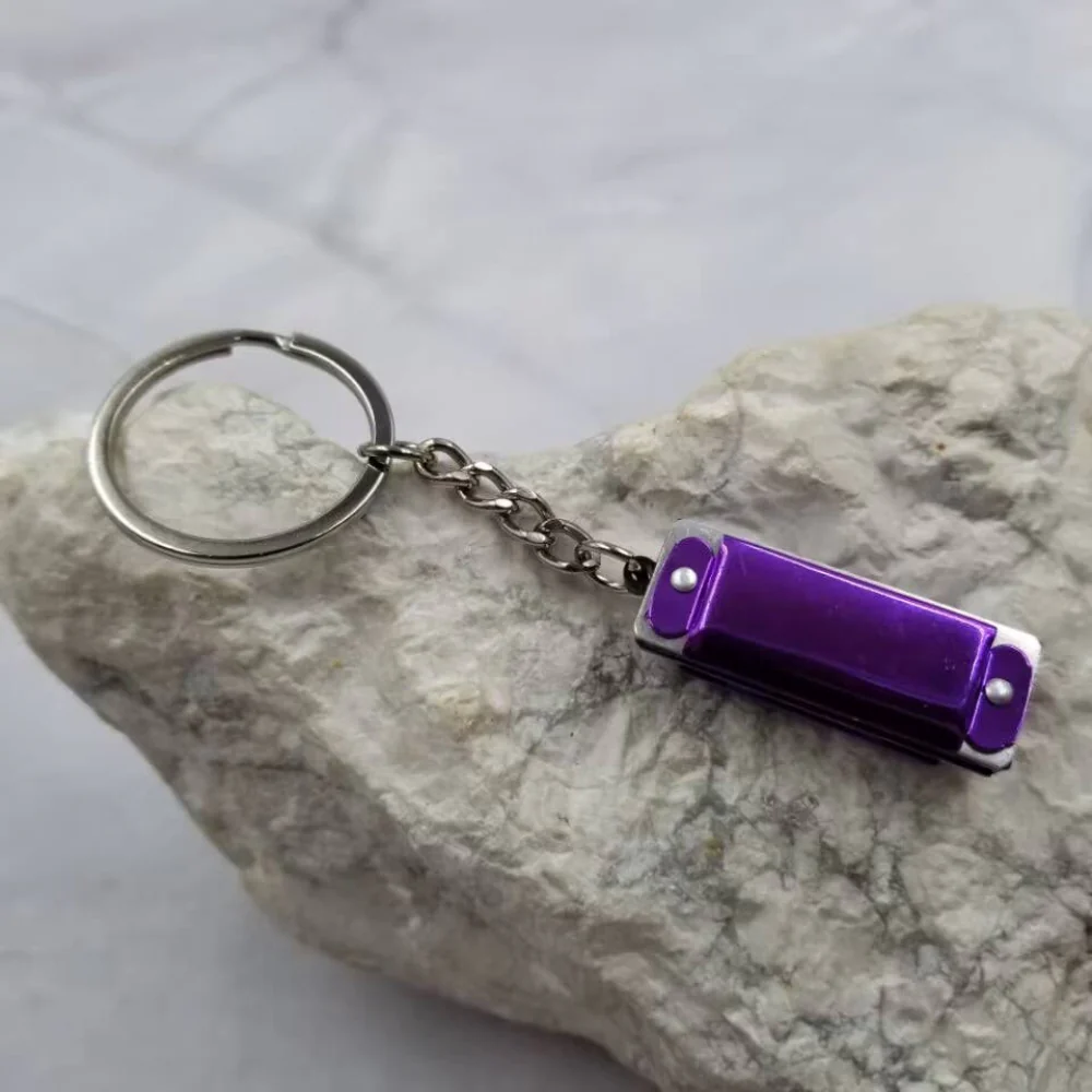Multi-Colour Harmonica Keychain | Playable Mini Harmonica in 5 Colors - Image 4