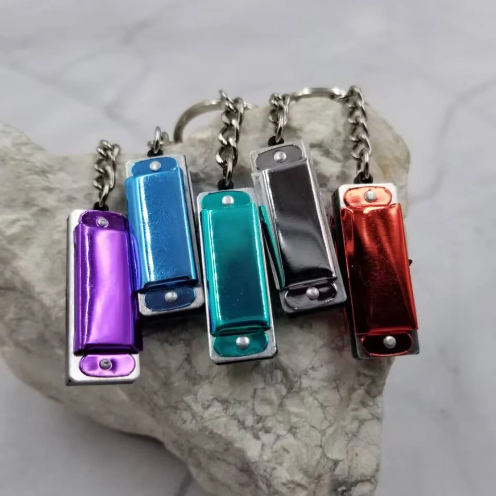 Multi-Colour Harmonica Keychain | Playable Mini Harmonica in 5 Colors - Image 8