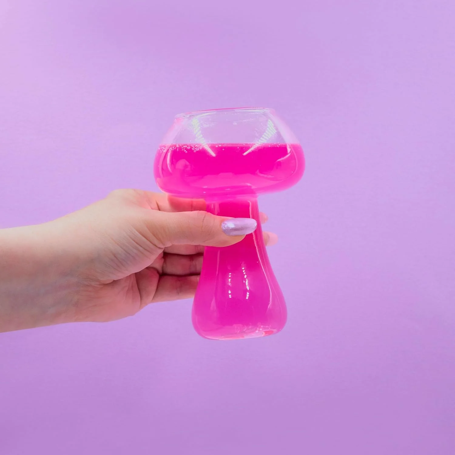 Mushroom Cocktail Glass | Retro Disco Glassware for Cocktails & Mocktails - Image 6