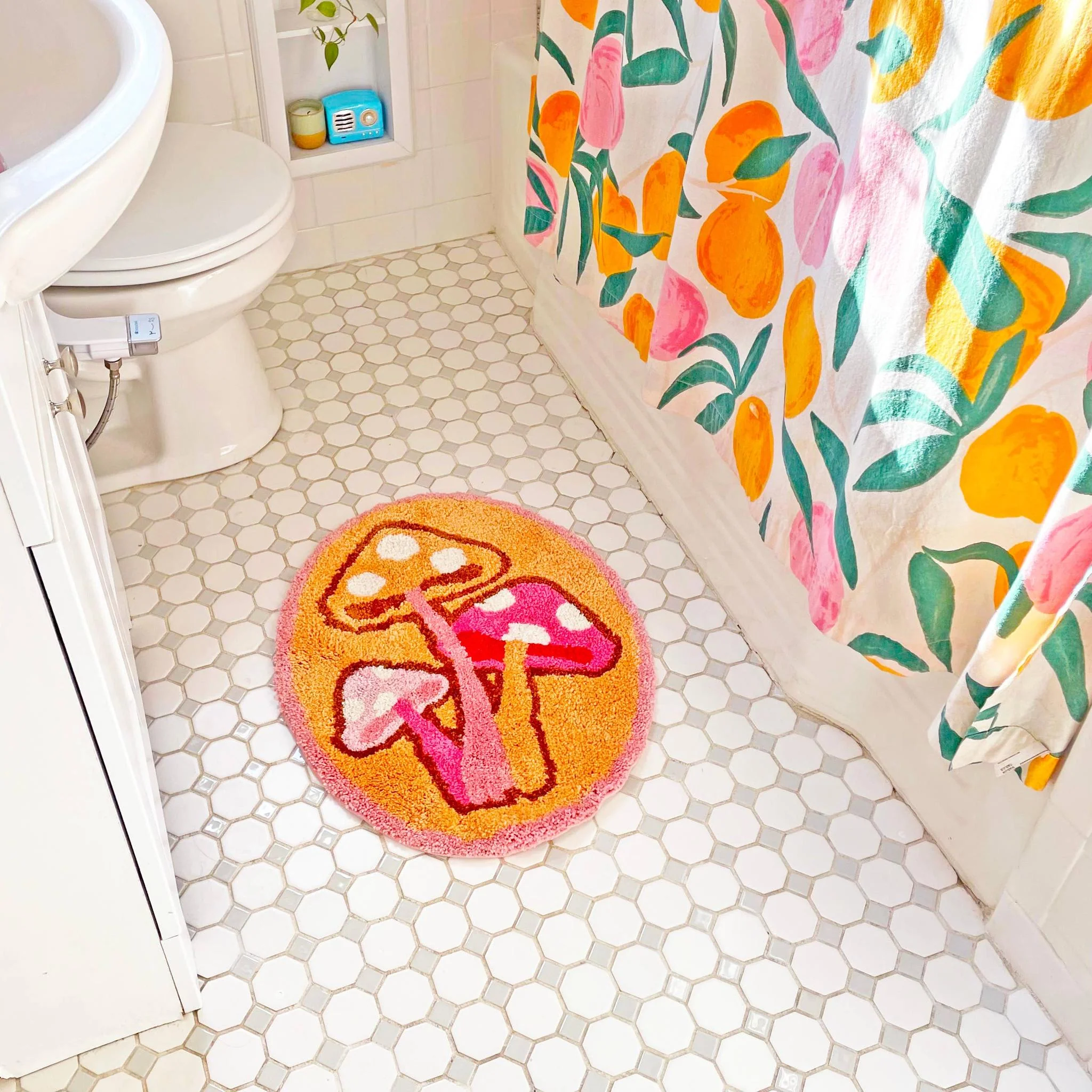 Mushroom Ultrasoft Rug | Slip Resistant Door Mat | 23" - Image 2