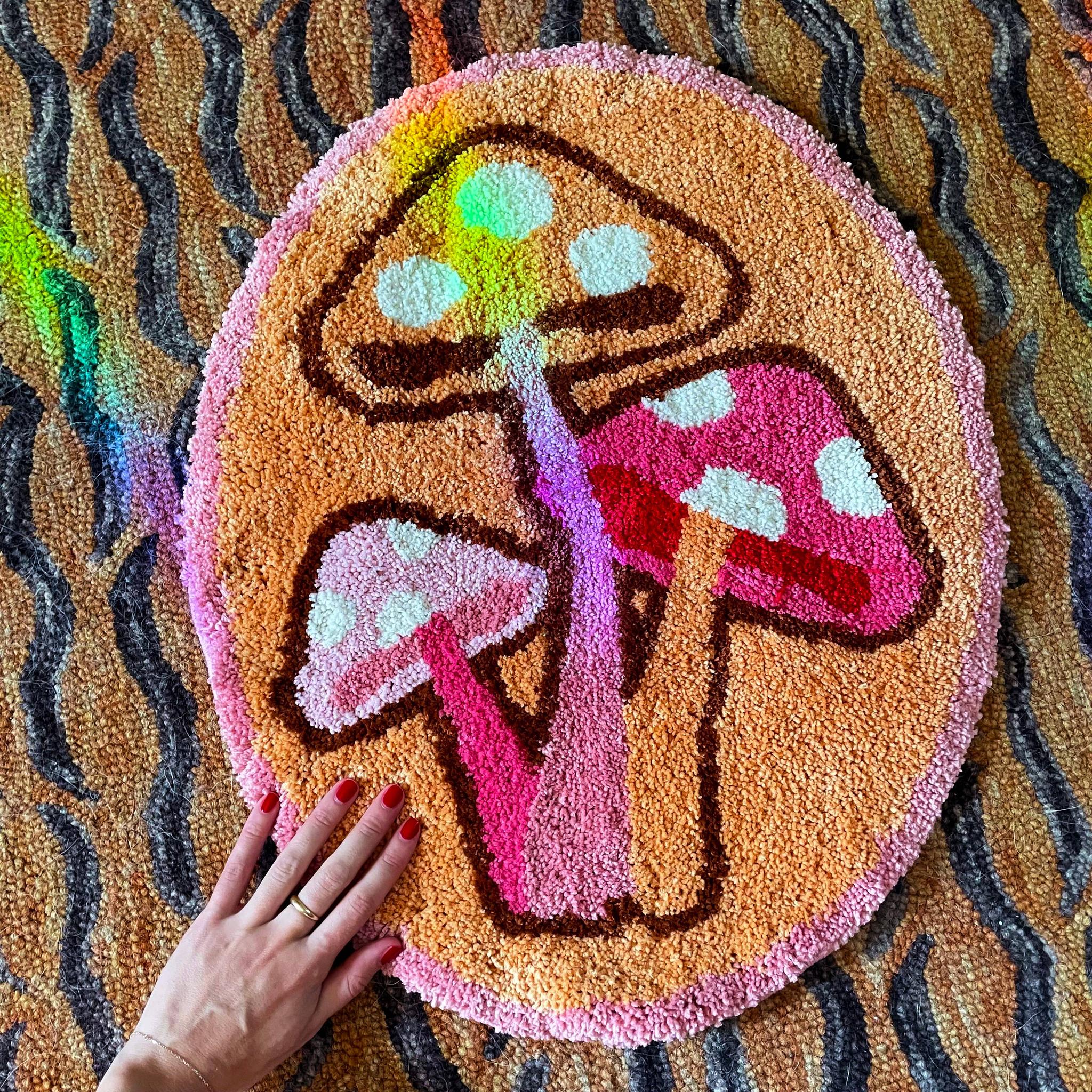 Mushroom Ultrasoft Rug | Slip Resistant Door Mat | 23" - Image 6