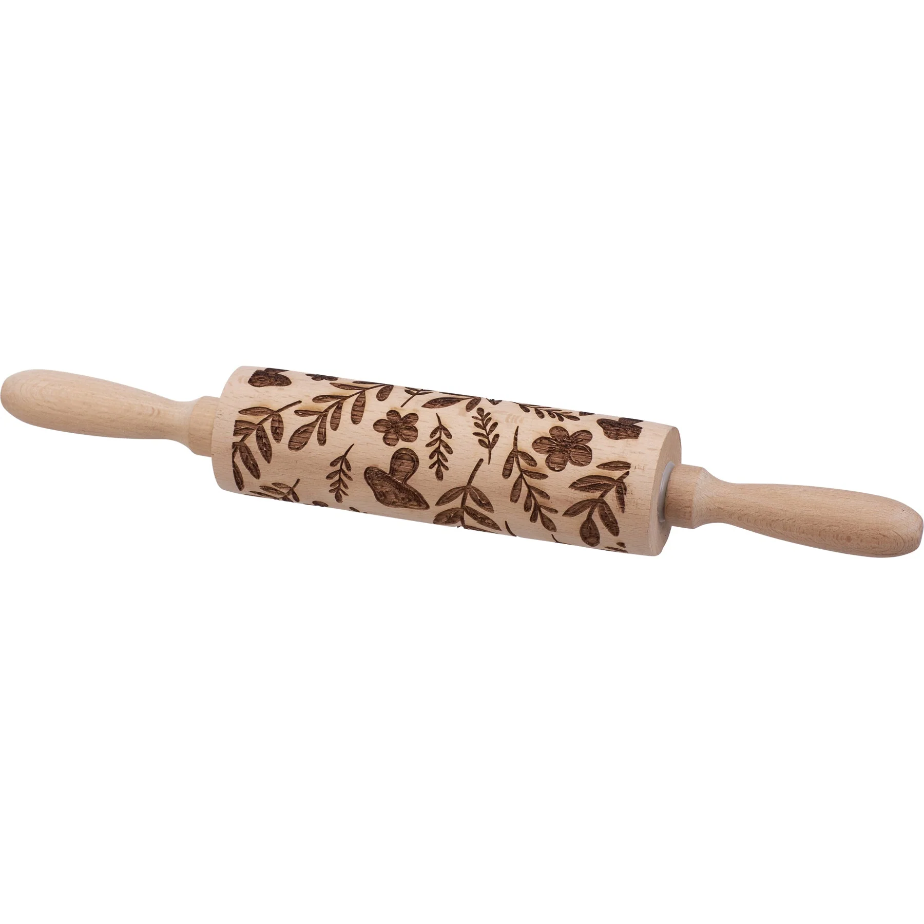 Mushrooms Small Embossing Rolling Pin | Creates Mushrooms and Florals Design - Image 4