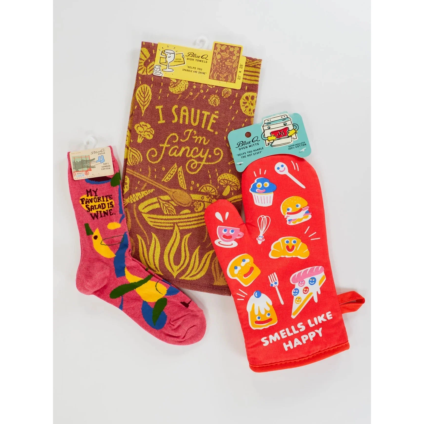 My Favorite Salad is Wine Women's Crew Socks | BlueQ at GetBullish - Image 10