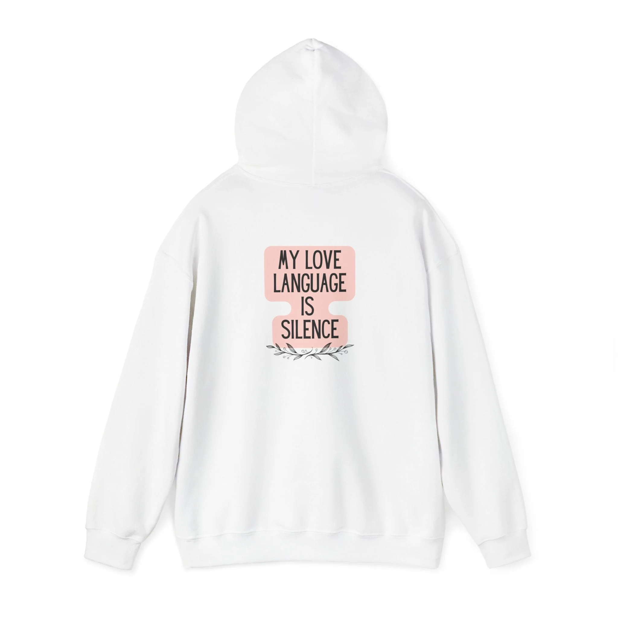 My Love Language Is Silence Unisex Heavy Blend™ Hooded Sweatshirt Sizes S-5XL - Image 5