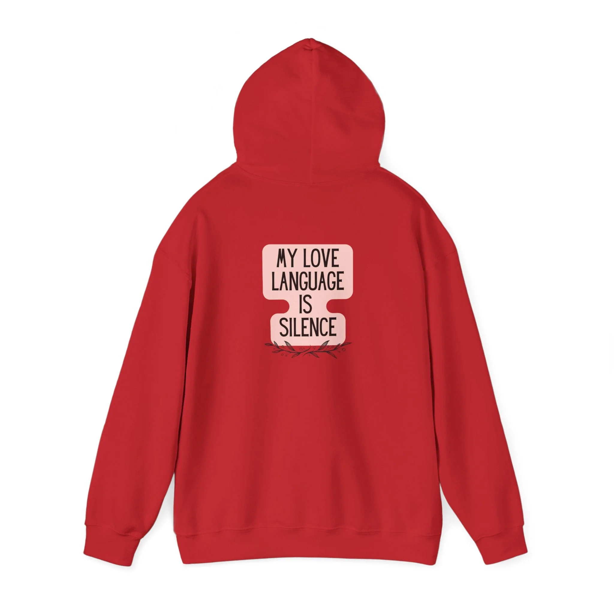 My Love Language Is Silence Unisex Heavy Blend™ Hooded Sweatshirt Sizes S-5XL - Image 7