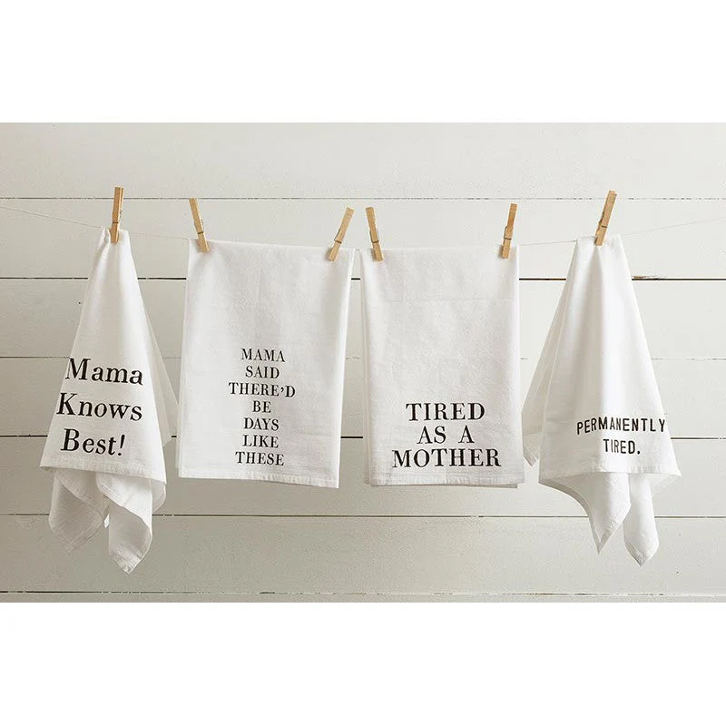 My Mama Said There'd Be Days Like These Thirsty Boy Dish Towel or Burp Cloth | Cotton Flour Sack Kitchen Towel | 30" x 30" - Image 3