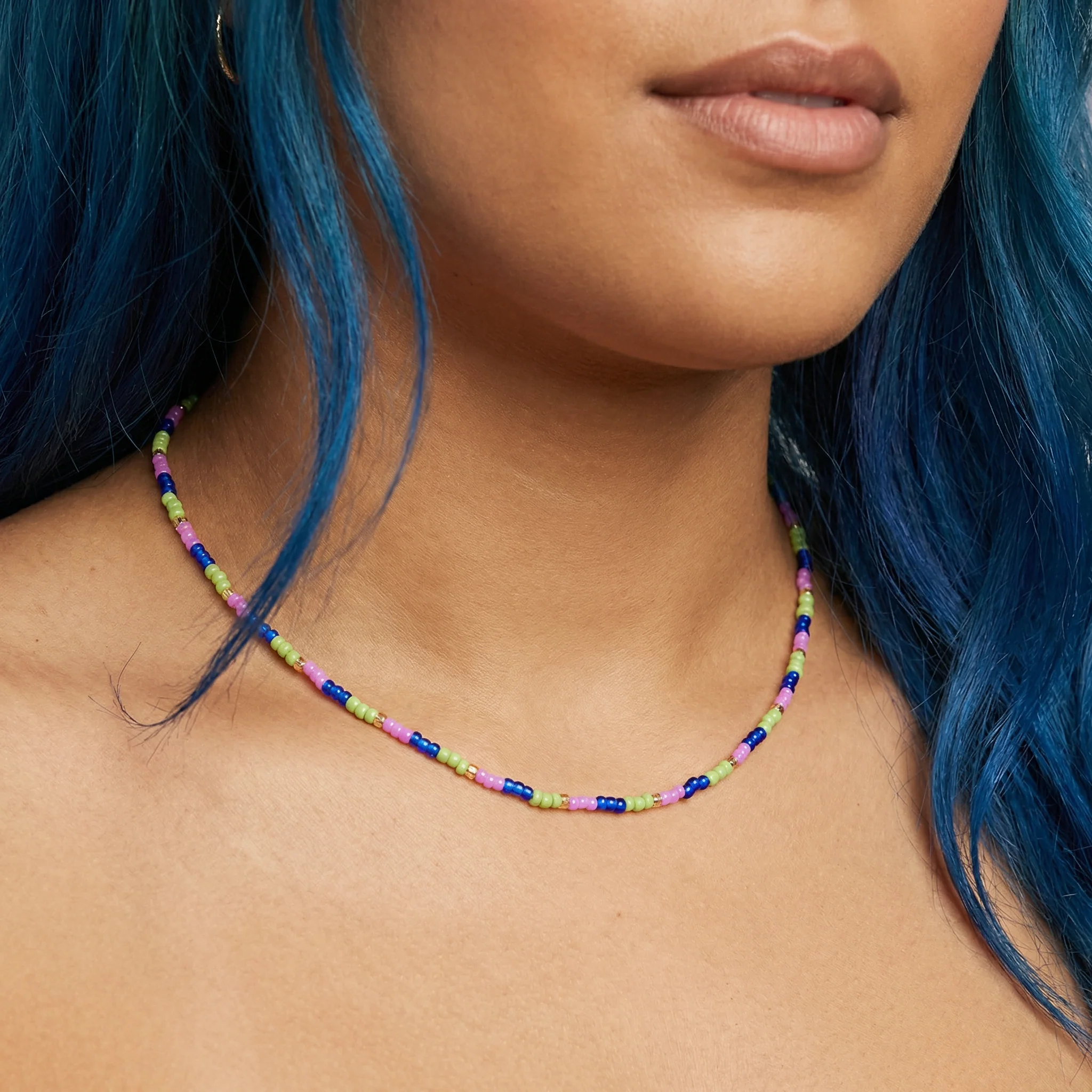 HBD Colorful Beaded Necklace | Giftable Birthday Party Necklace | 8" - Image 4